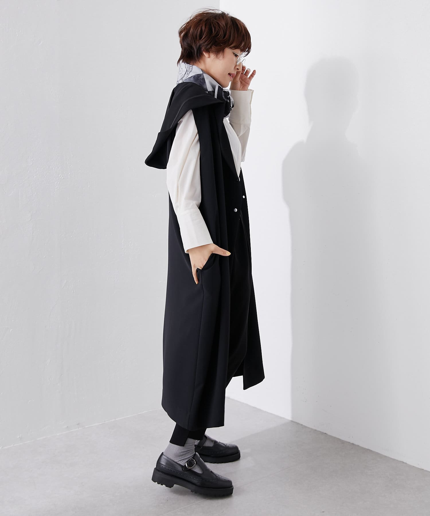 Sum1 Style スミ スタイル フード付きロングベスト Ear Papillonner イア パピヨネ レディース Pal Closet パルクローゼット パルグループ公式ファッション通販サイト