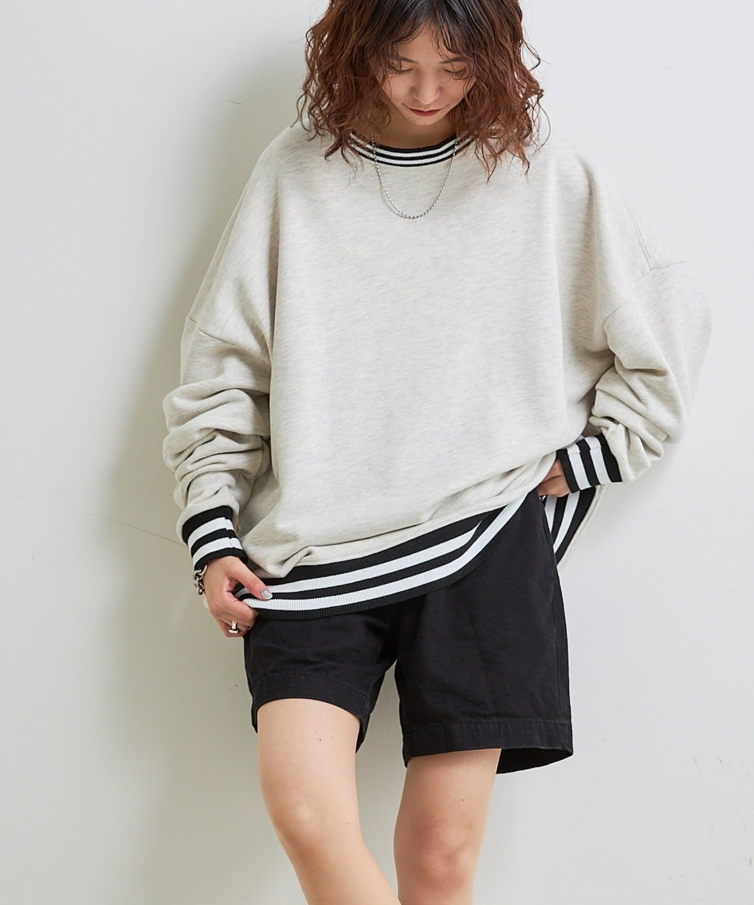 Web限定 ユニセックスリブラインクルーネックスウェット Ciaopanic Typy チャオパニックティピー レディース Pal Closet パルクローゼット パルグループ公式ファッション通販サイト