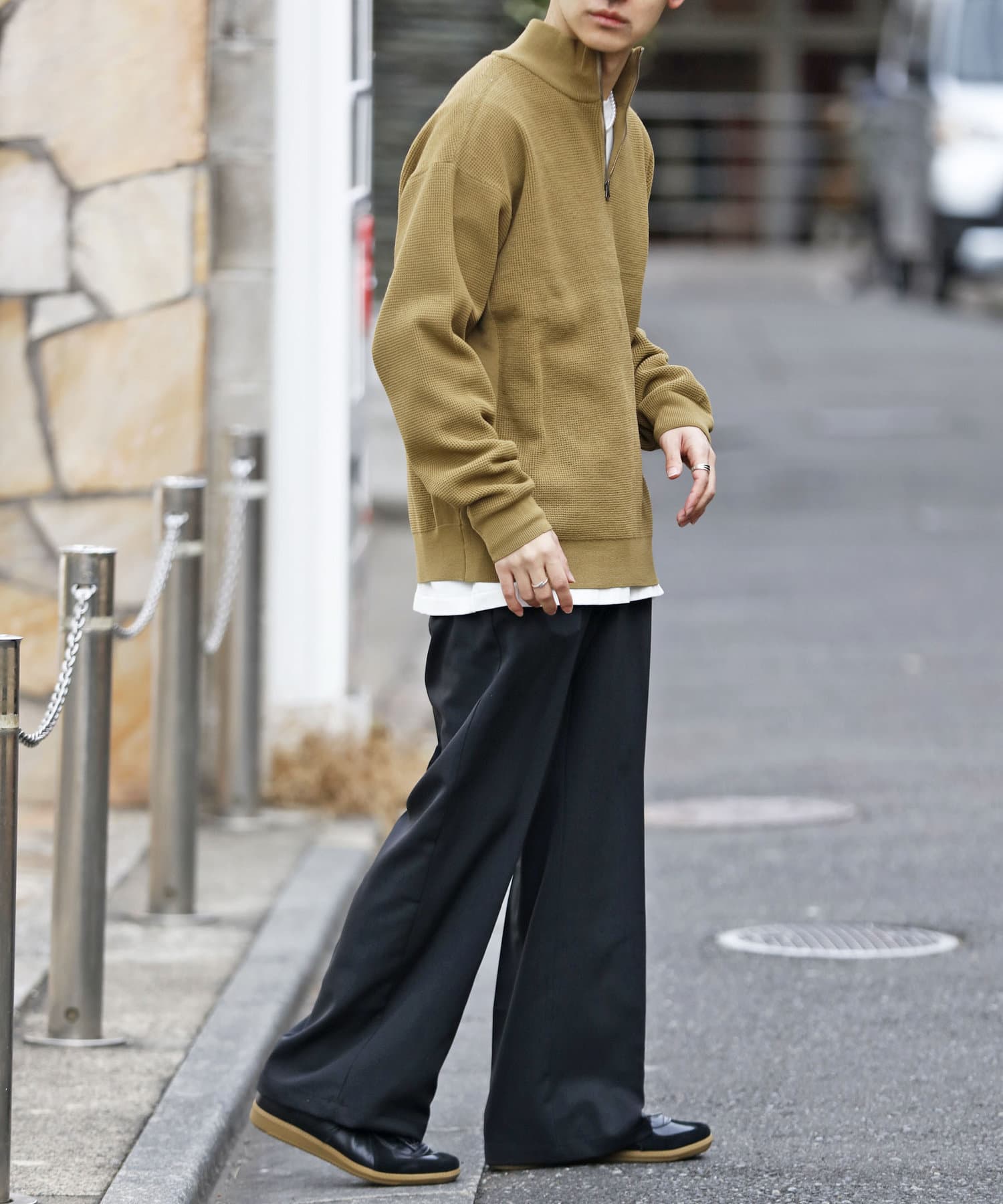 再販ご予約限定送料無料 ニット カノコ編みハーフジップニットプルオーバー Sportingoutlook Com