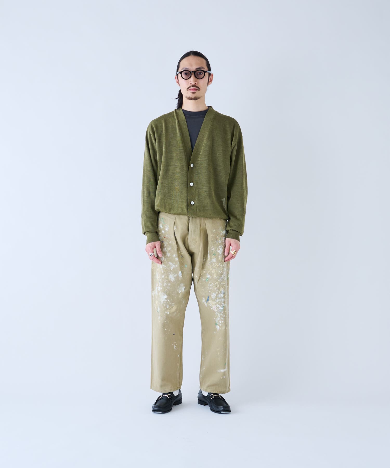 に値下げ！ HERILL ヘリル HL Denim Splash Tuck 4PK