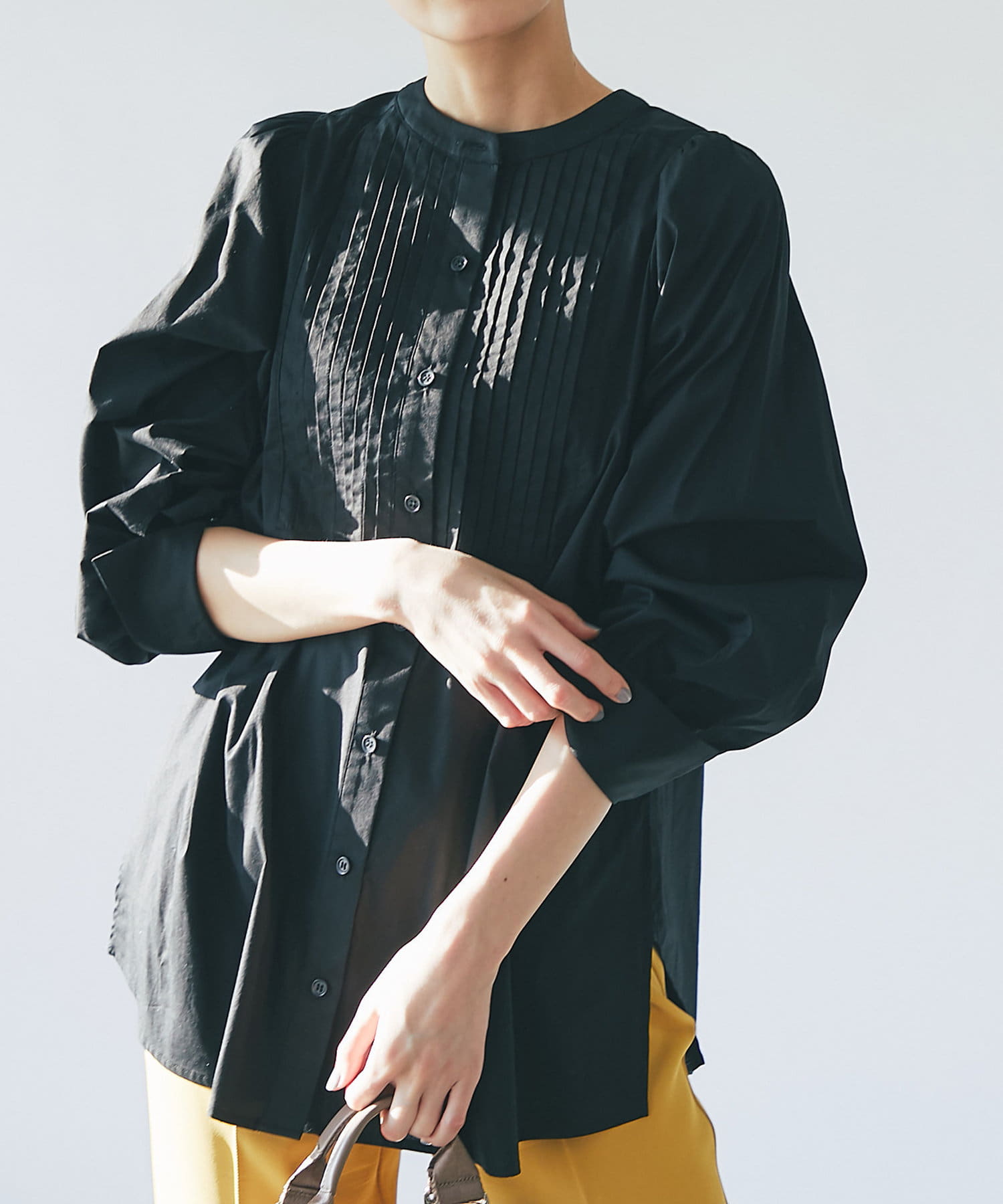 un dix cors(アンディコール) ここでしか手に入らない！【WEB限定】前後2WAYピンタックロングシャツ