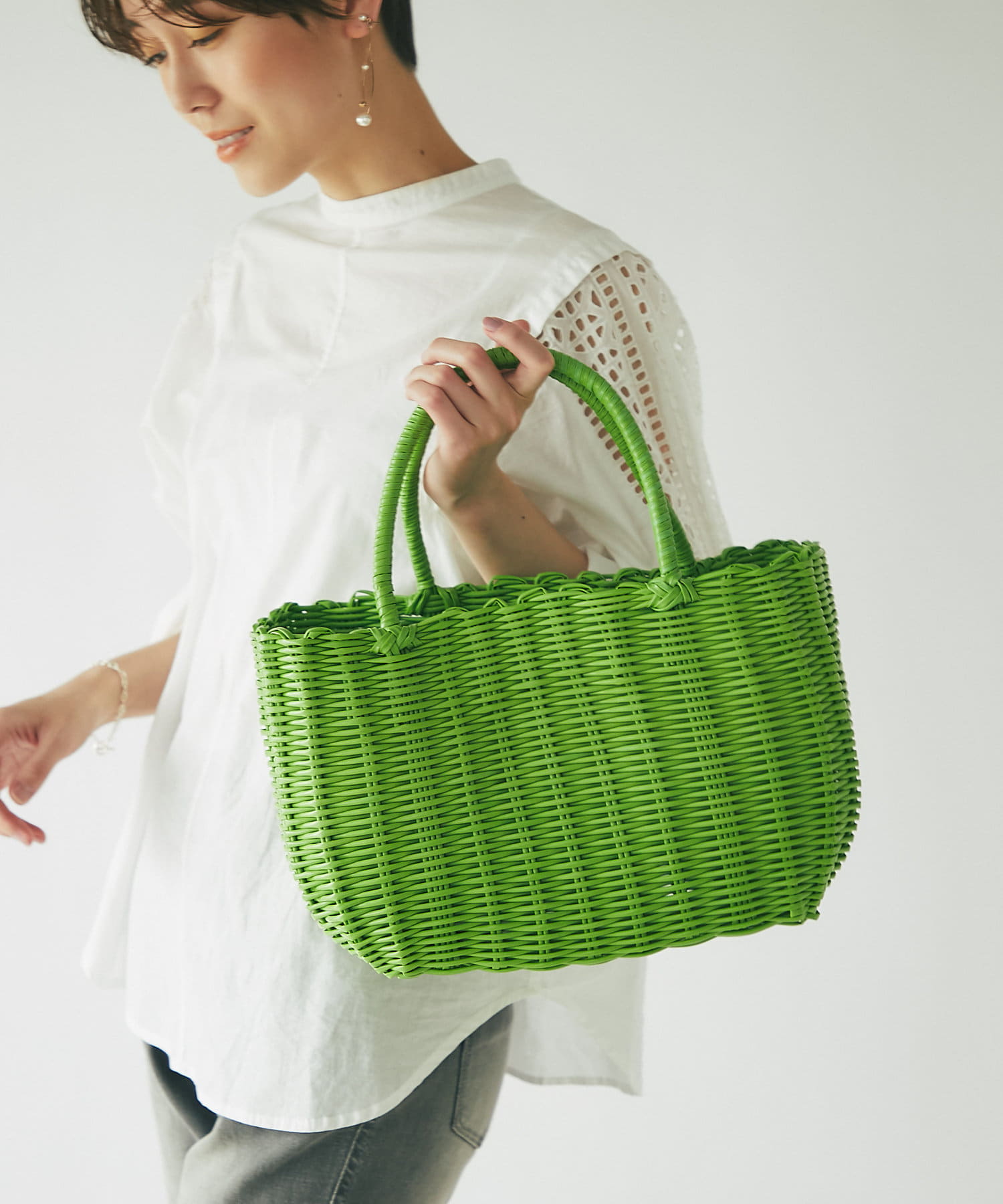 un dix cors(アンディコール) 【シーズンムード高まる】チューブかごバッグ