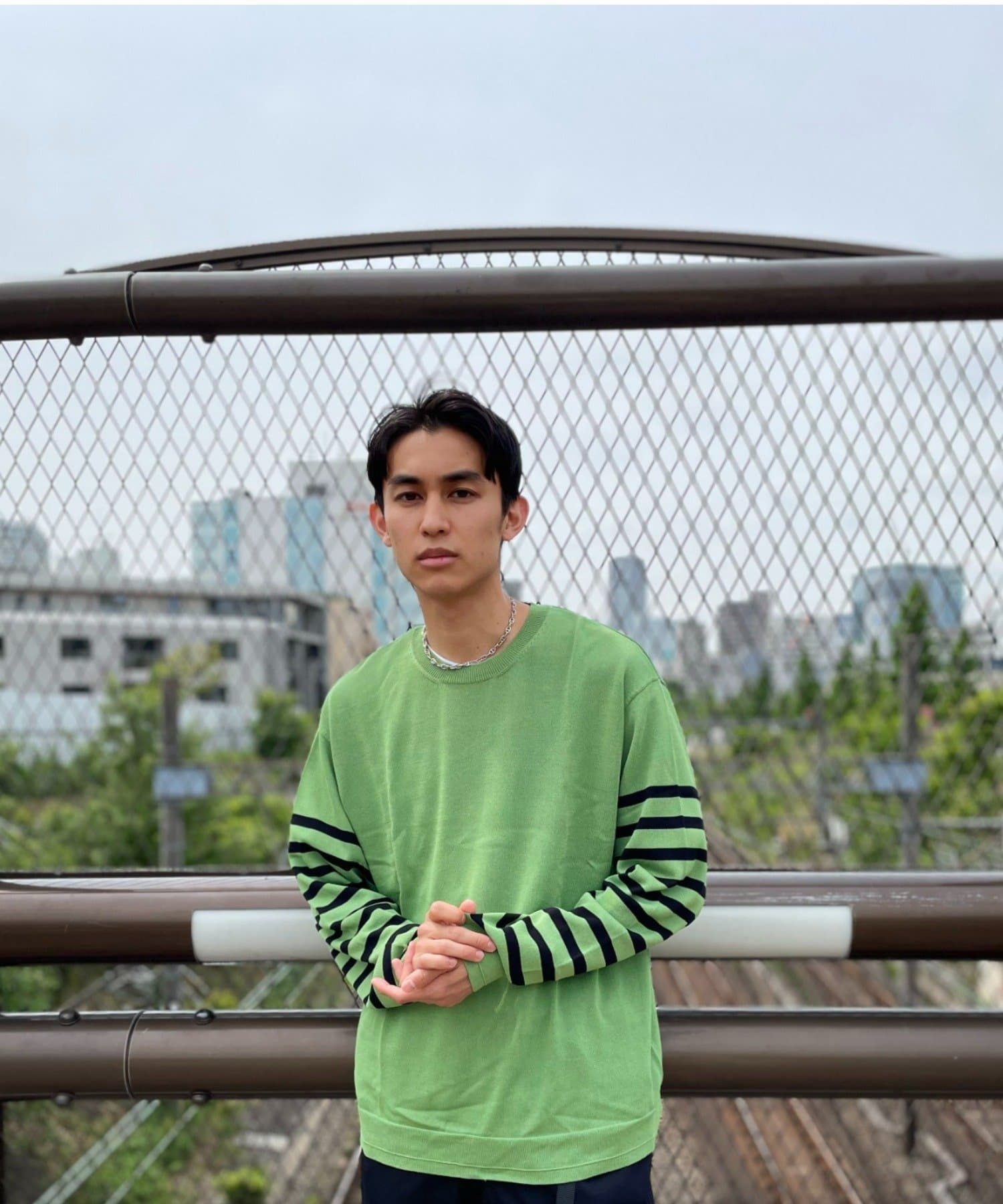 サラサラな着心地 袖ボーダーニット Ciaopanic チャオパニック メンズ Pal Closet パルクローゼット パルグループ公式ファッション通販サイト