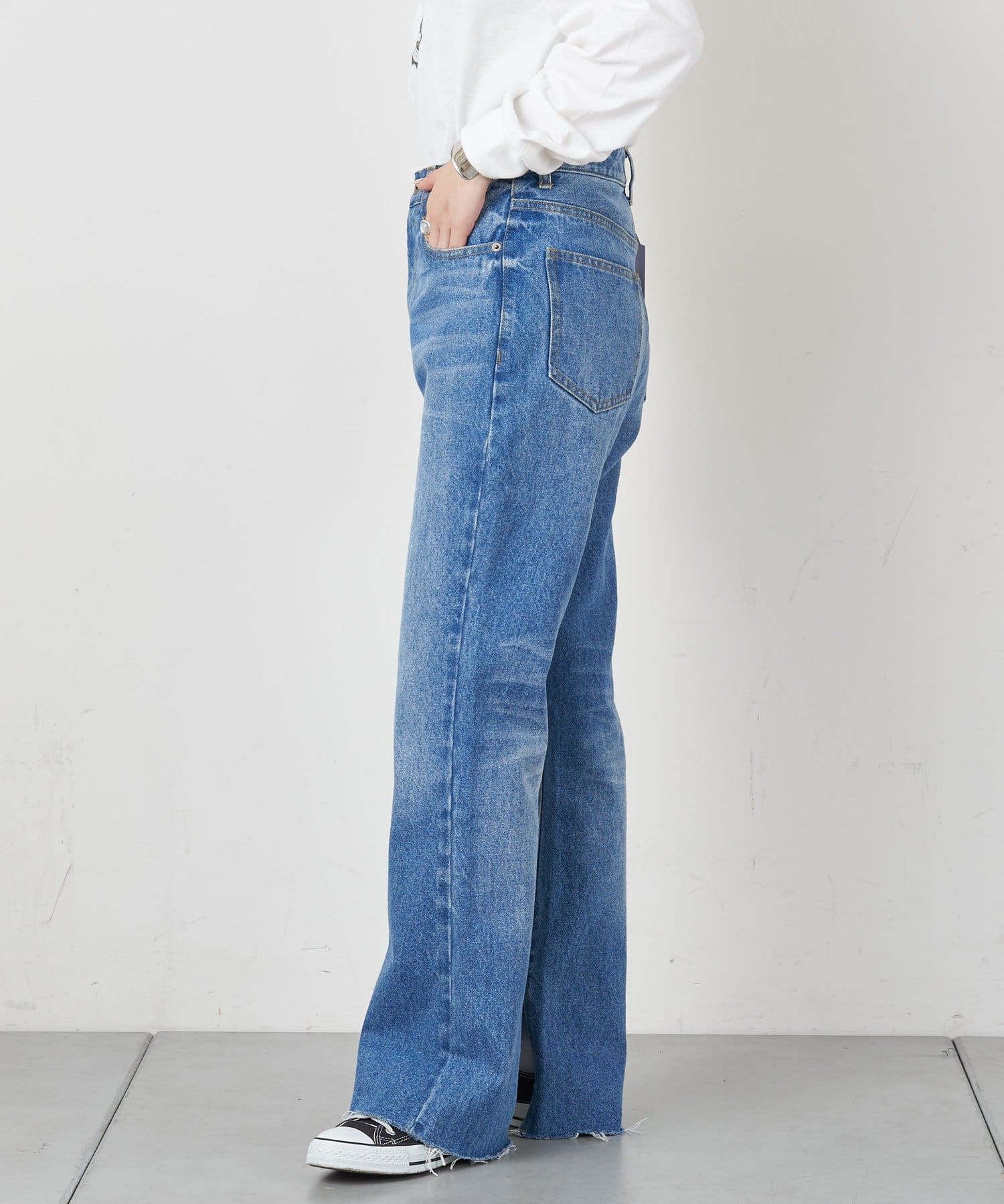 CIAOPANIC TYPY】【KELLY】スリットフレアデニム OUTLET(アウトレット)レディース PAL CLOSET(パルクローゼット) パルグループ公式ファッション通販サイト T0420-30 ¥150 パステル玉チャーム