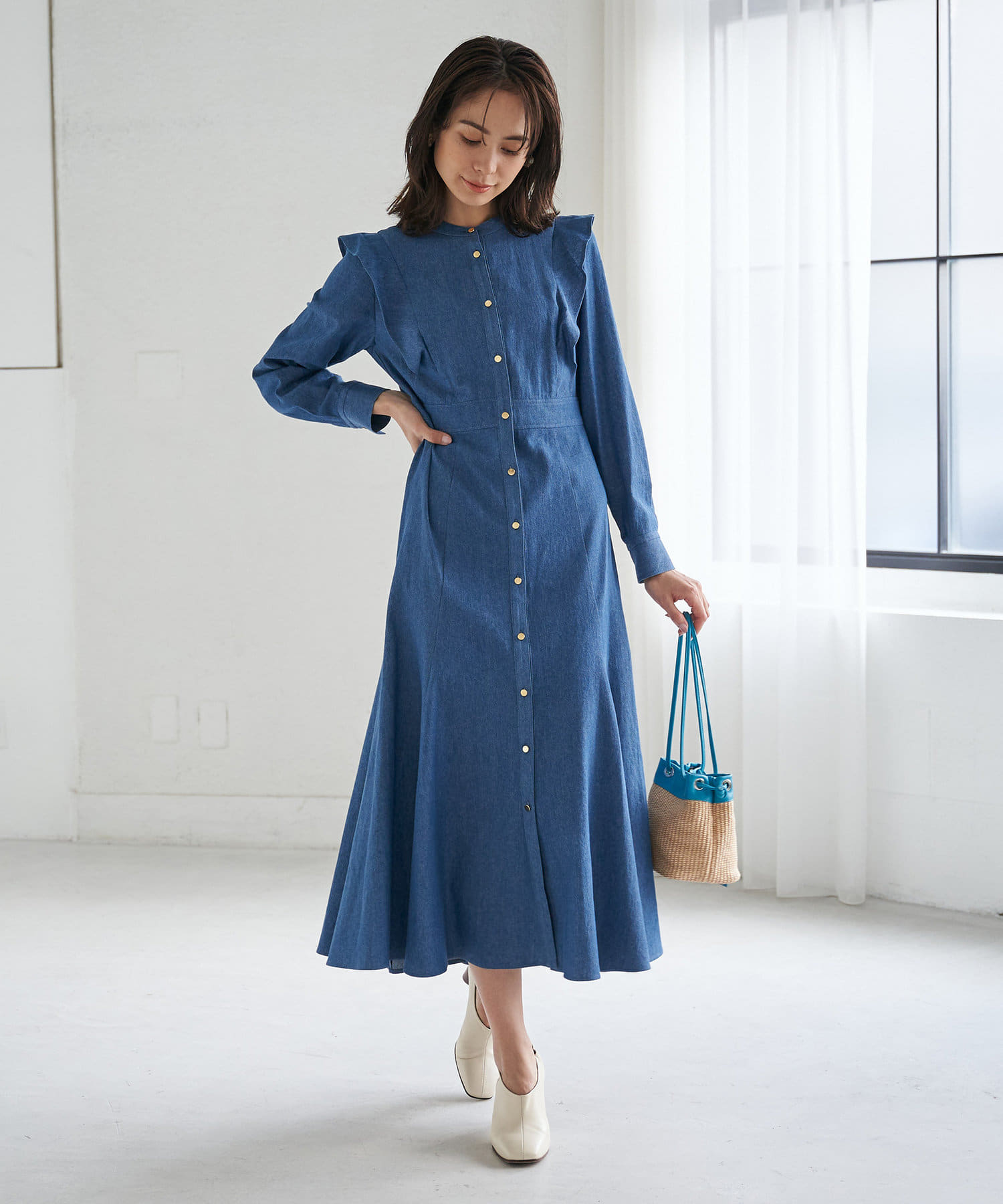 手洗い可 レディを楽しむ デニムマーメイドシャツワンピース La Boutique Bonbon ラブティックボンボン レディース Pal Closet パルクローゼット パルグループ公式ファッション通販サイト 手洗い可 レディを楽しむ デニムマーメイドシャツワンピース La Boutique Bonbon ラブティックボンボン レディース Pal Closet パルクローゼット パルグループ公式ファッション通販サイト