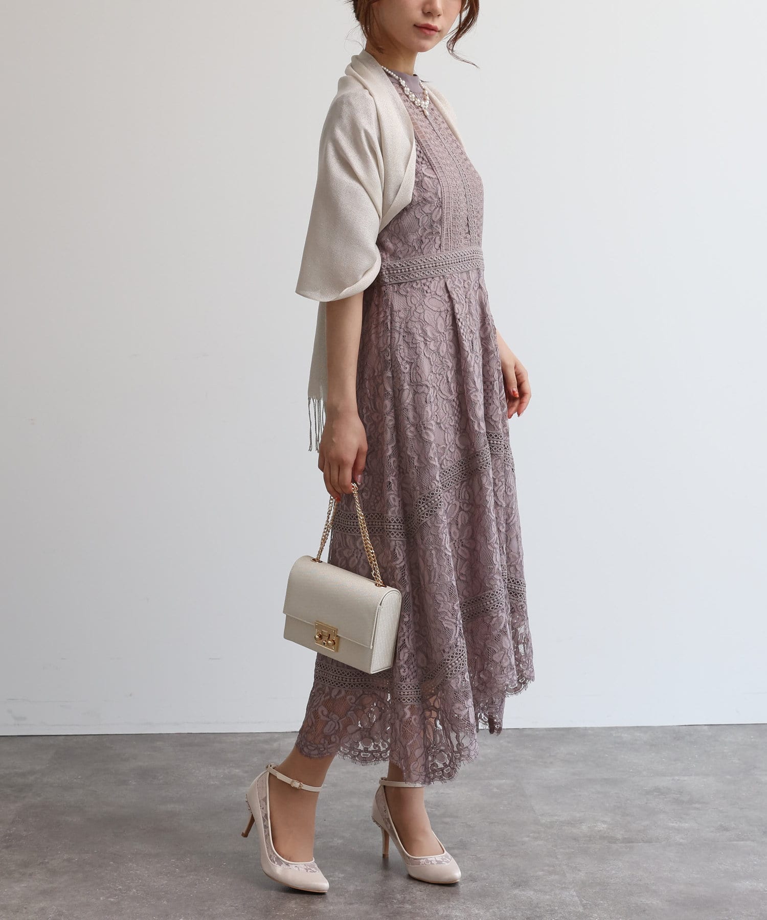 HYEON♡テッドストール♡ 19 andrea's 47 / アンドレアズ ストライプ柄カシミヤガーゼ