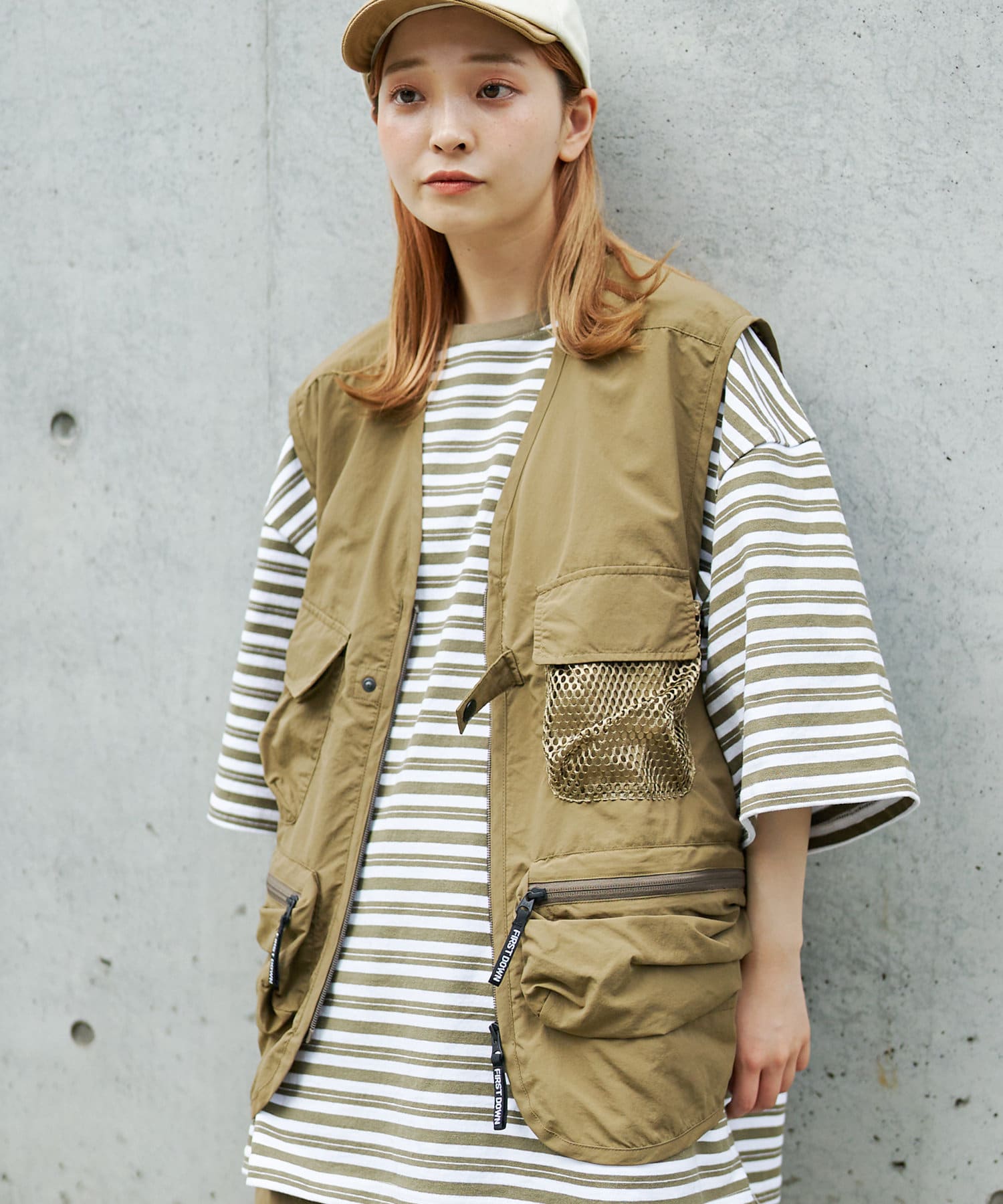 FIRTS DOWN】WEB限定/ナイロンメッシュベスト | CPCM(シーピー