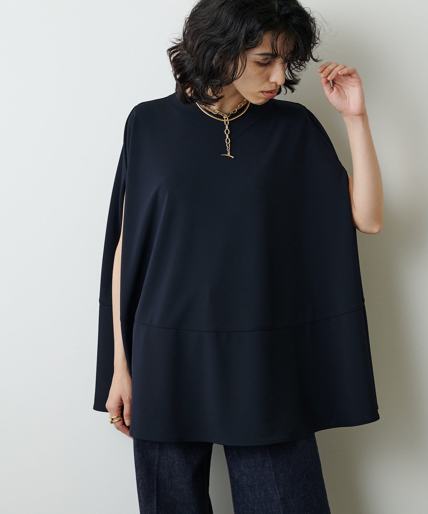 Whim Gazette(ウィム ガゼット) ケーププルオーバー