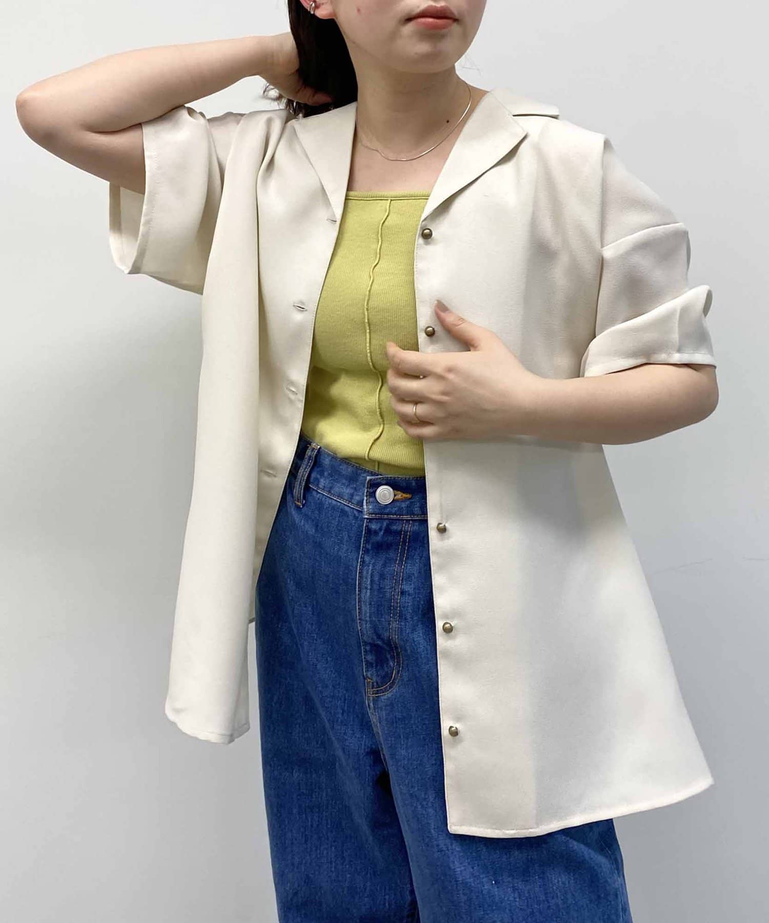 【新品未使用】【タグ有】COS リネンジャケット 廖莉玲 着用 オーバーサイズ TIE-DETAIL LINEN JUMPSUIT タイディテールリネンジャンプスーツ