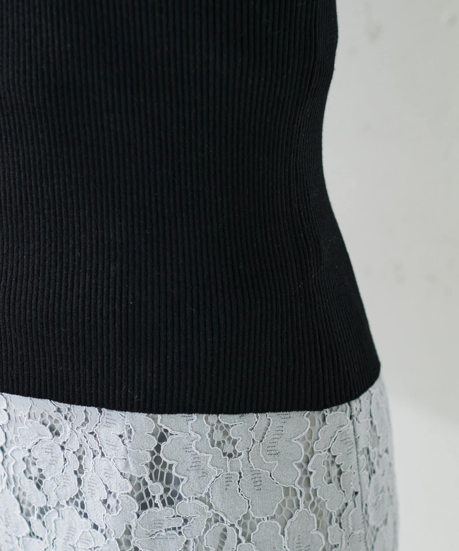 natural couture(ナチュラルクチュール) ボリューム袖金釦リブニット