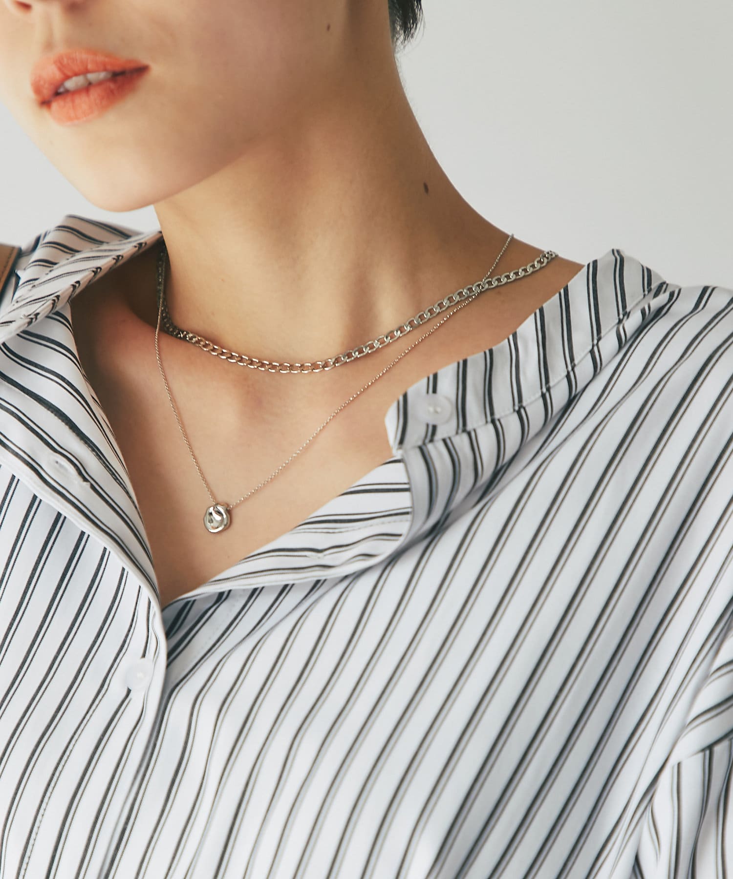 un dix cors(アンディコール) 【GOLDY(ゴールディ)】2SETプチプレートネックレス