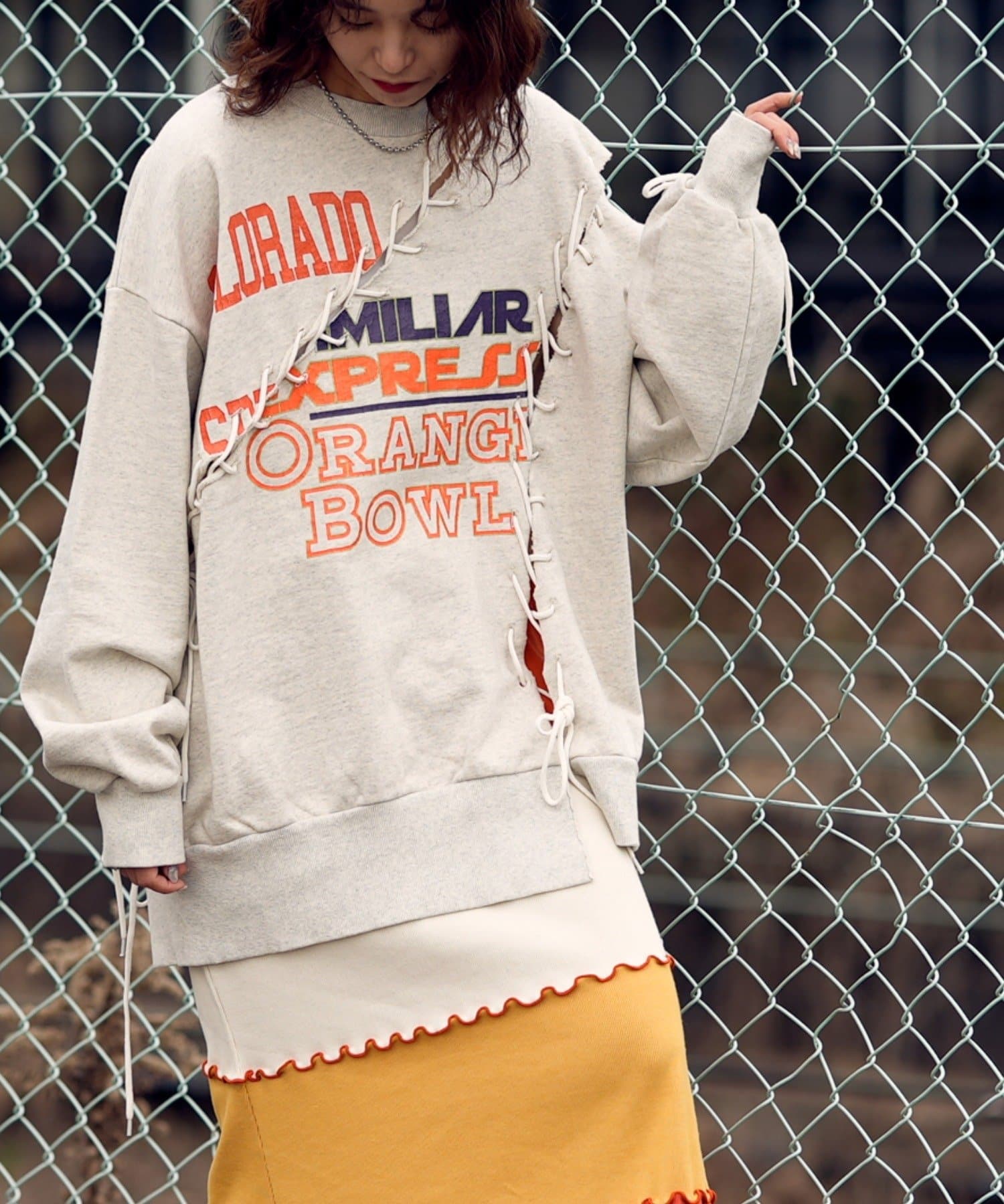 News増田貴久さん着用 Etsintaレースアップスウェット Ciaopanic Typy チャオパニックティピー レディース Pal Closet パルクローゼット パルグループ公式ファッション通販サイト