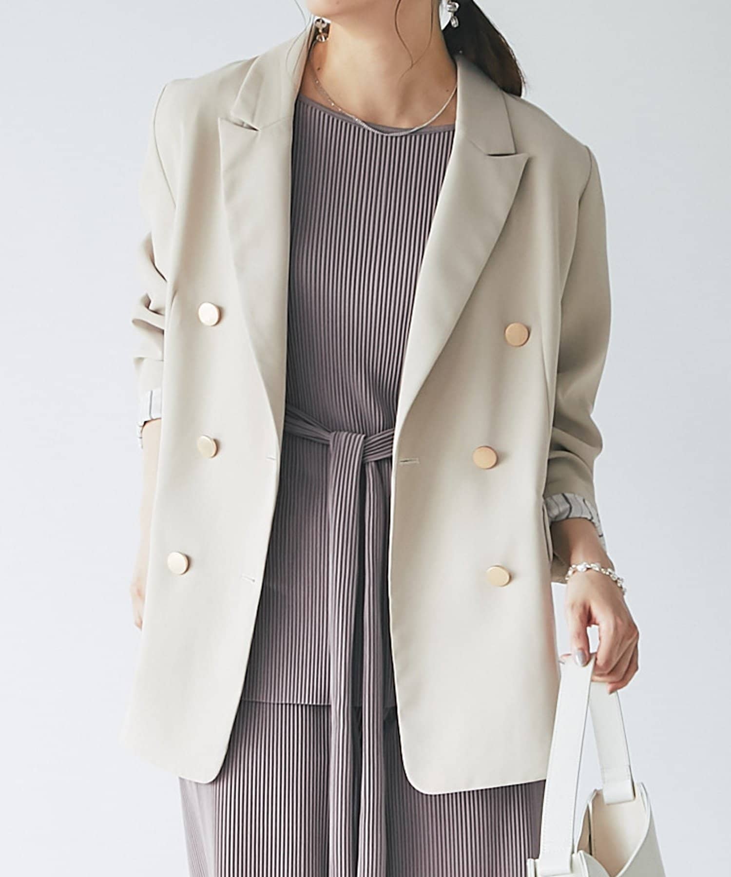 un dix cors(アンディコール) 【大人の定番アイテムが再入荷】ダブルブレストジャケット