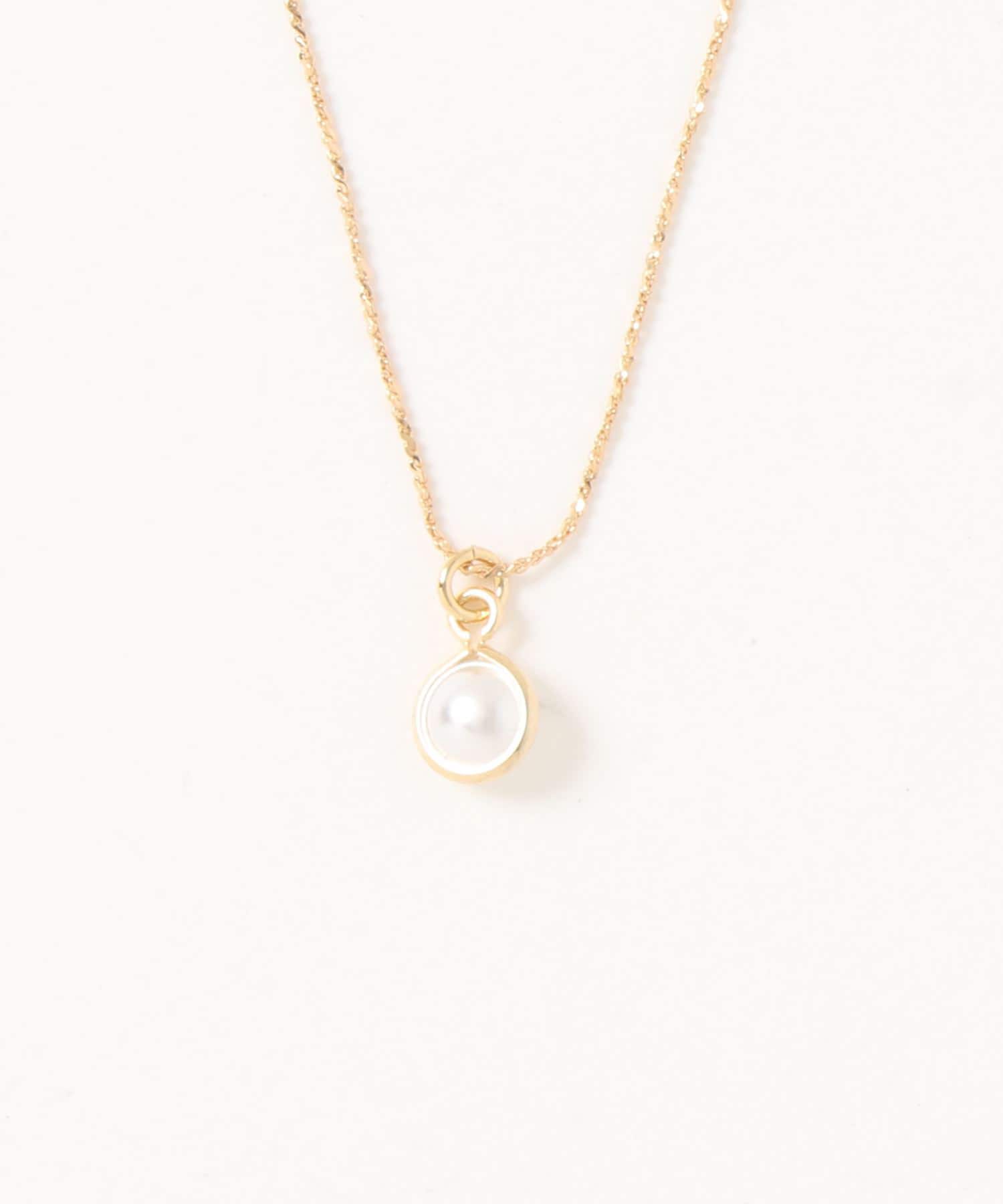 natural couture(ナチュラルクチュール) パールシンプルネックレス