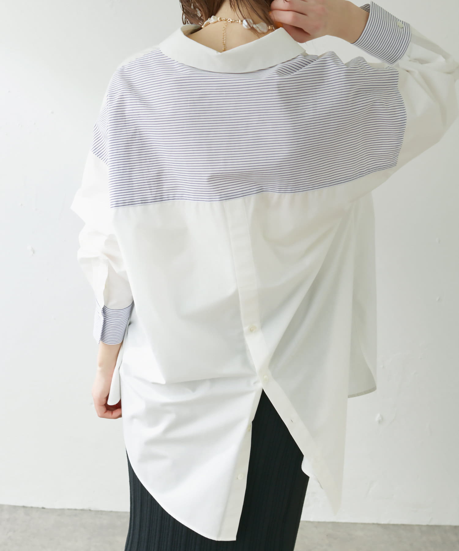 送料無料 大活躍間違いなし バックボタンシャツ シャツ ブラウス Www Comisariatolosandes Com