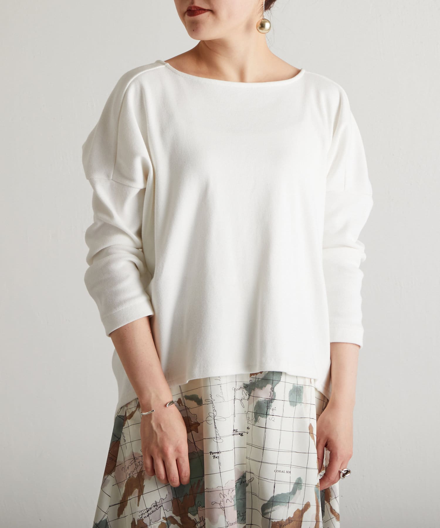 限定価格セール tシャツ Tシャツ CLEL Loose Sleeve Over Long Tee ルーズスリーブオーバーロングTシャツ  medimind.com.au