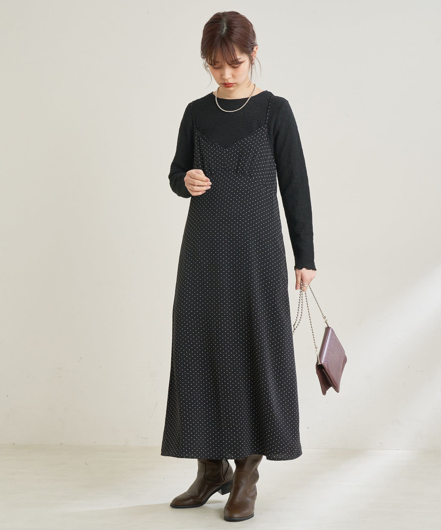 natural couture(ナチュラルクチュール) 素材感で魅せる！ぽこぽこフラワーカットレーストップス