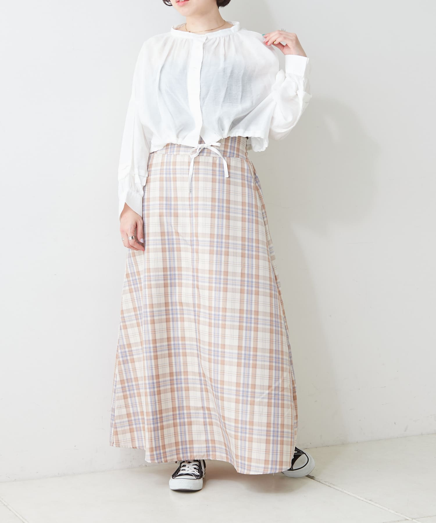 袖タックギャザーブラウス | NICE CLAUP / OLIVE des OLIVE OUTLET 