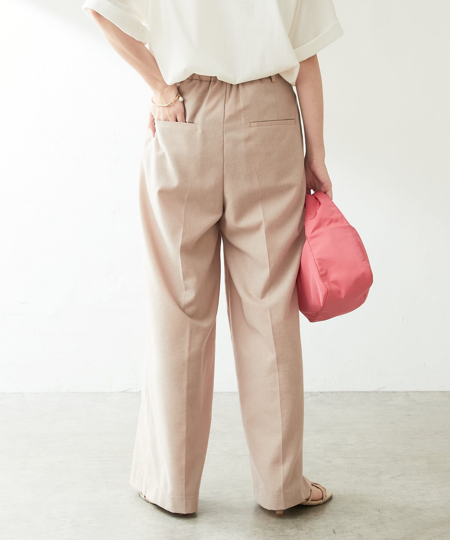 ウォッシャブルリネンワイドパンツ Collage Gallardagalante コラージュ ガリャルダガランテ レディース Pal Closet パルクローゼット パルグループ公式ファッション通販サイト