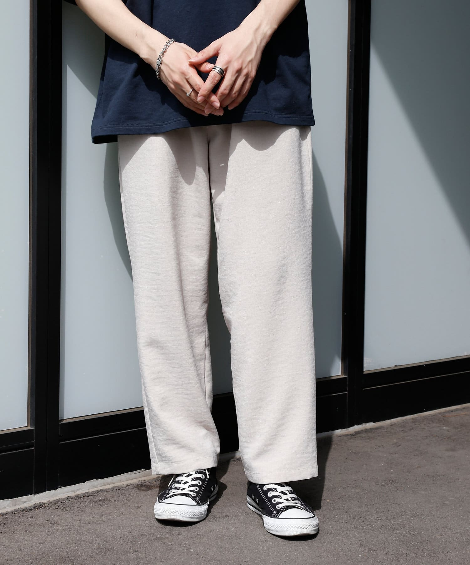 テックリネンワイドテーパードパンツ Discoat ディスコート メンズ Pal Closet パルクローゼット パルグループ公式ファッション通販サイト