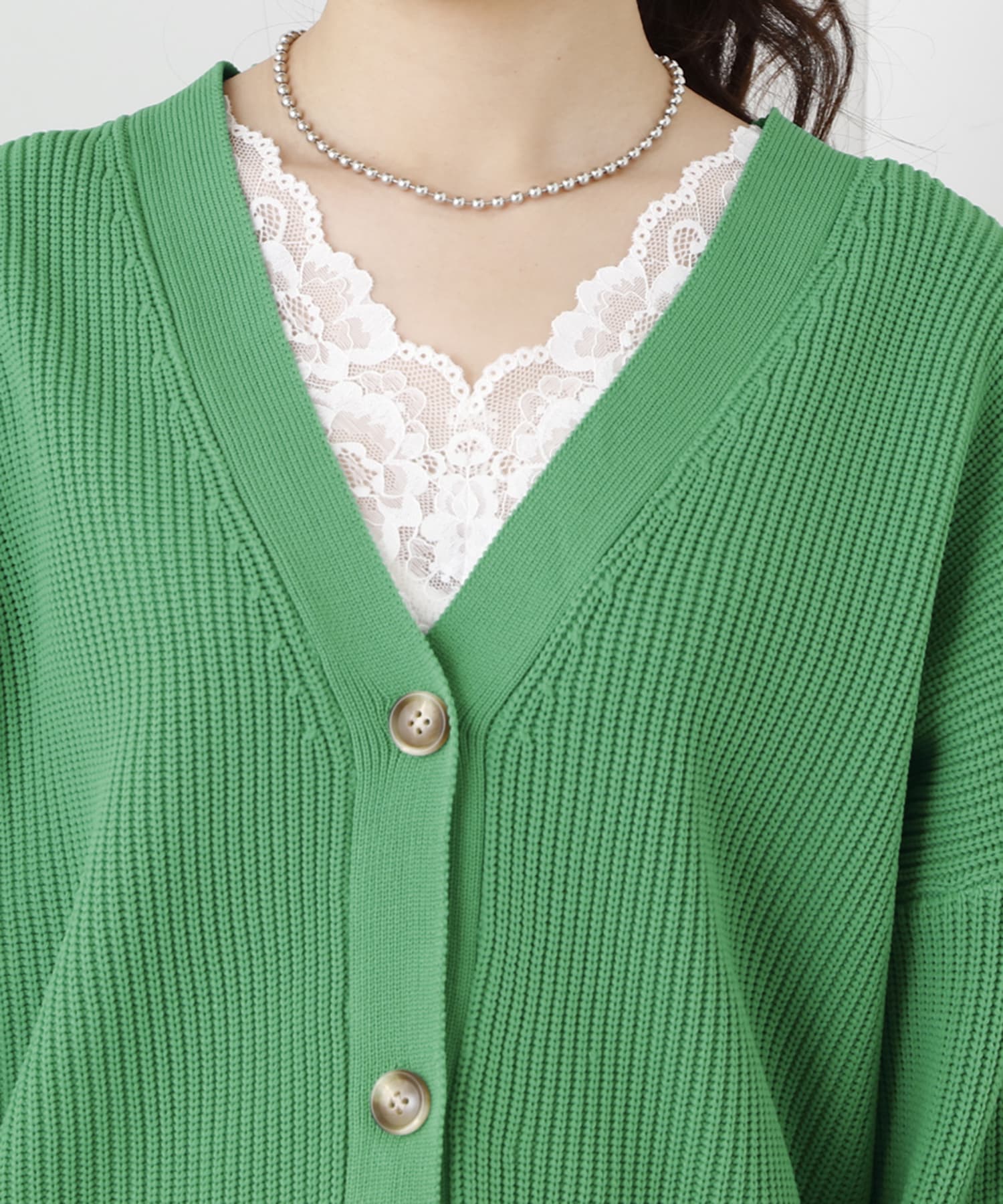 カラーニットカーディガン | NICE CLAUP / OLIVE des OLIVE OUTLET