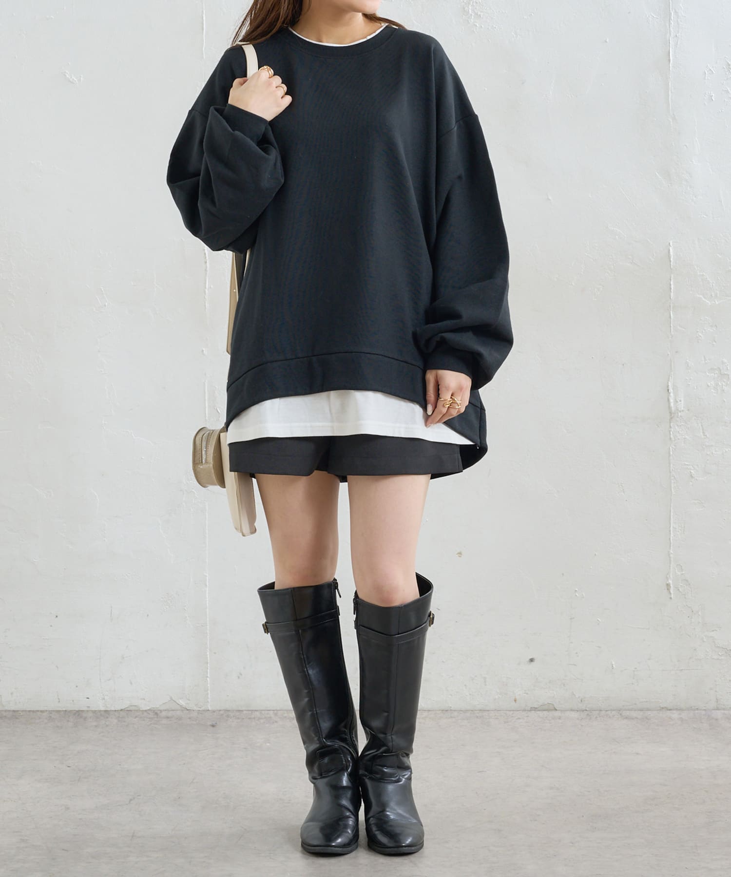 NICE CLAUP / OLIVE des OLIVE OUTLET(ナイスクラップ  / オリーブ デ オリーブ アウトレット) ドッキングゆったりプルオーバー