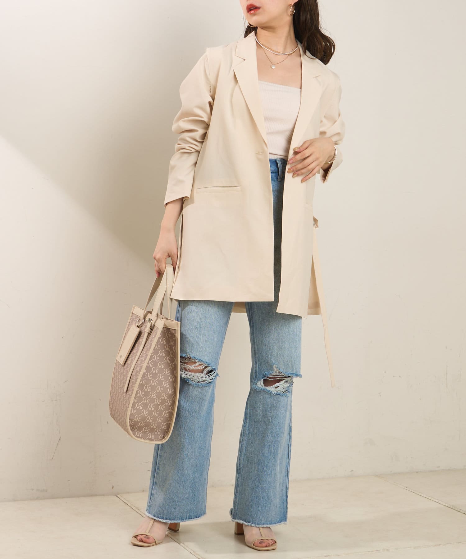 袖取り外しサイドベルトテーラードジャケット Chico チコ レディース Pal Closet パルクローゼット パルグループ公式ファッション通販サイト