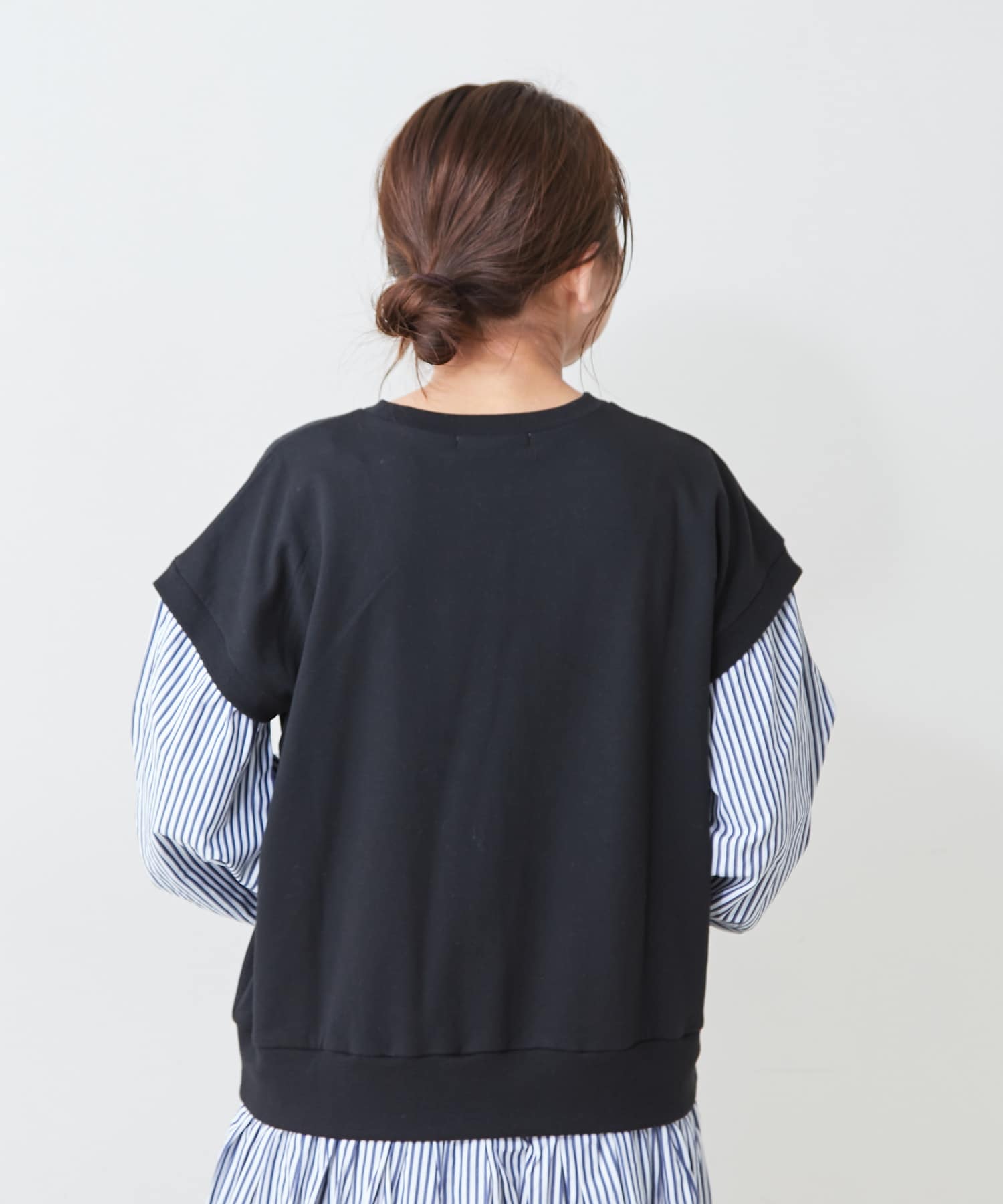 NICE CLAUP / OLIVE des OLIVE OUTLET(ナイスクラップ  / オリーブ デ オリーブ アウトレット) ストライプドッキングワンピース