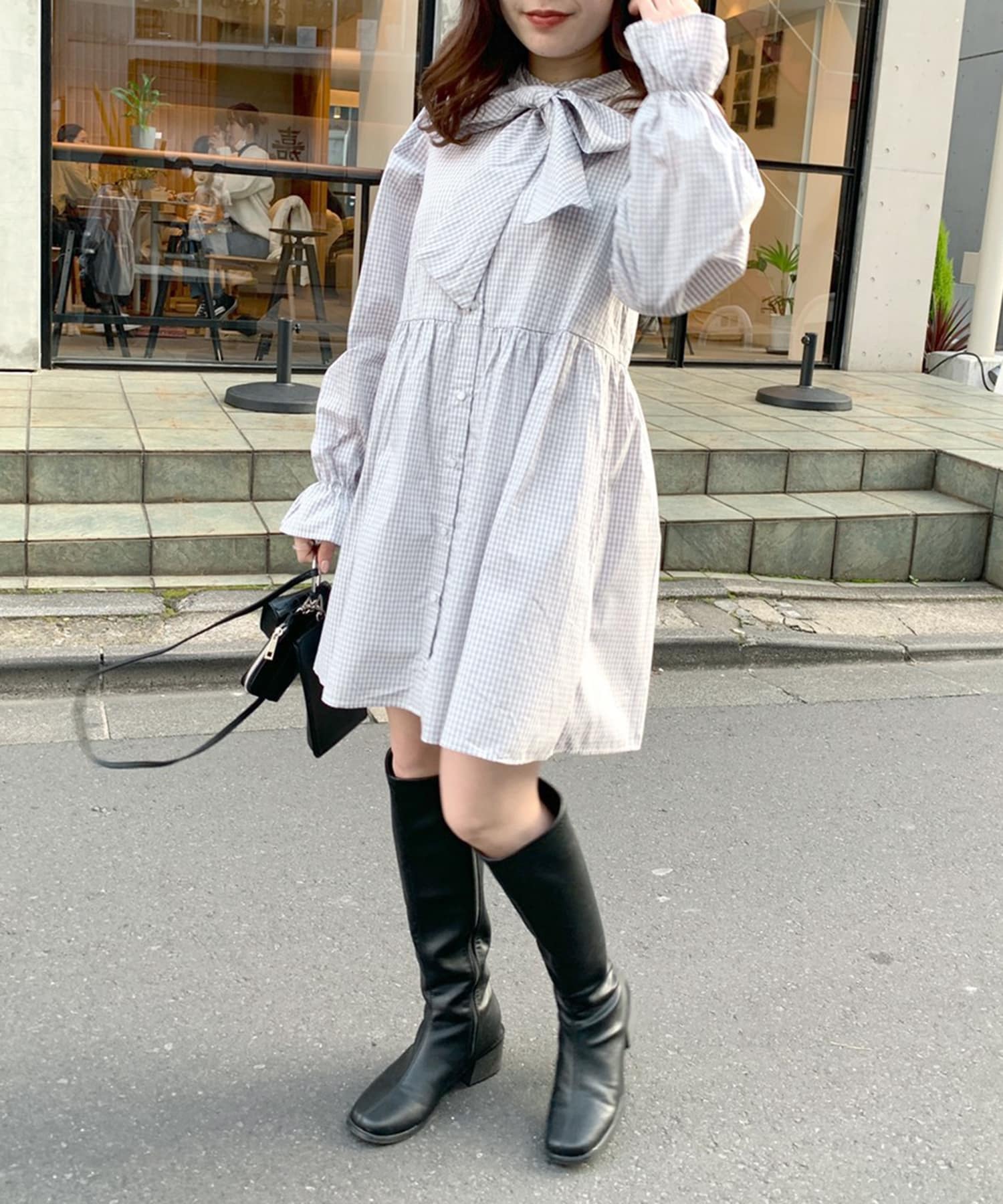 着まわしボウタイチュニックワンピース | OLIVE des OLIVE(オリーブ デ ...