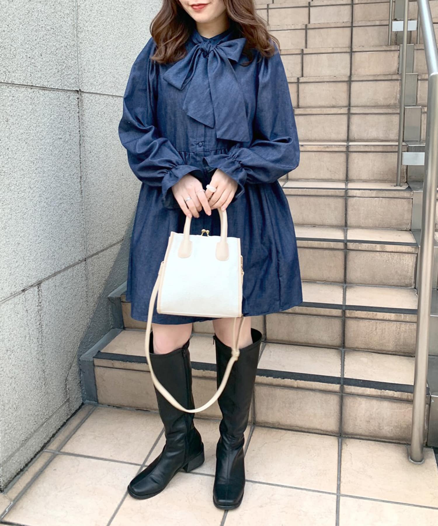 着まわしボウタイチュニックワンピース | OLIVE des OLIVE(オリーブ デ ...