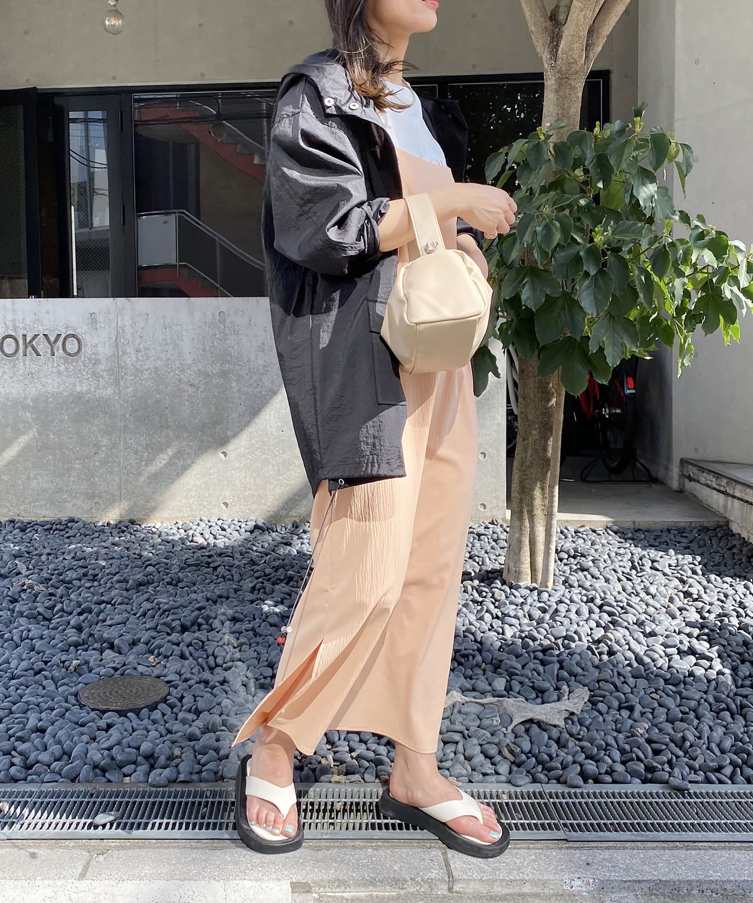 natural couture(ナチュラルクチュール) トレンド顔◎春めきアウター　ほんわりシアーマンパ