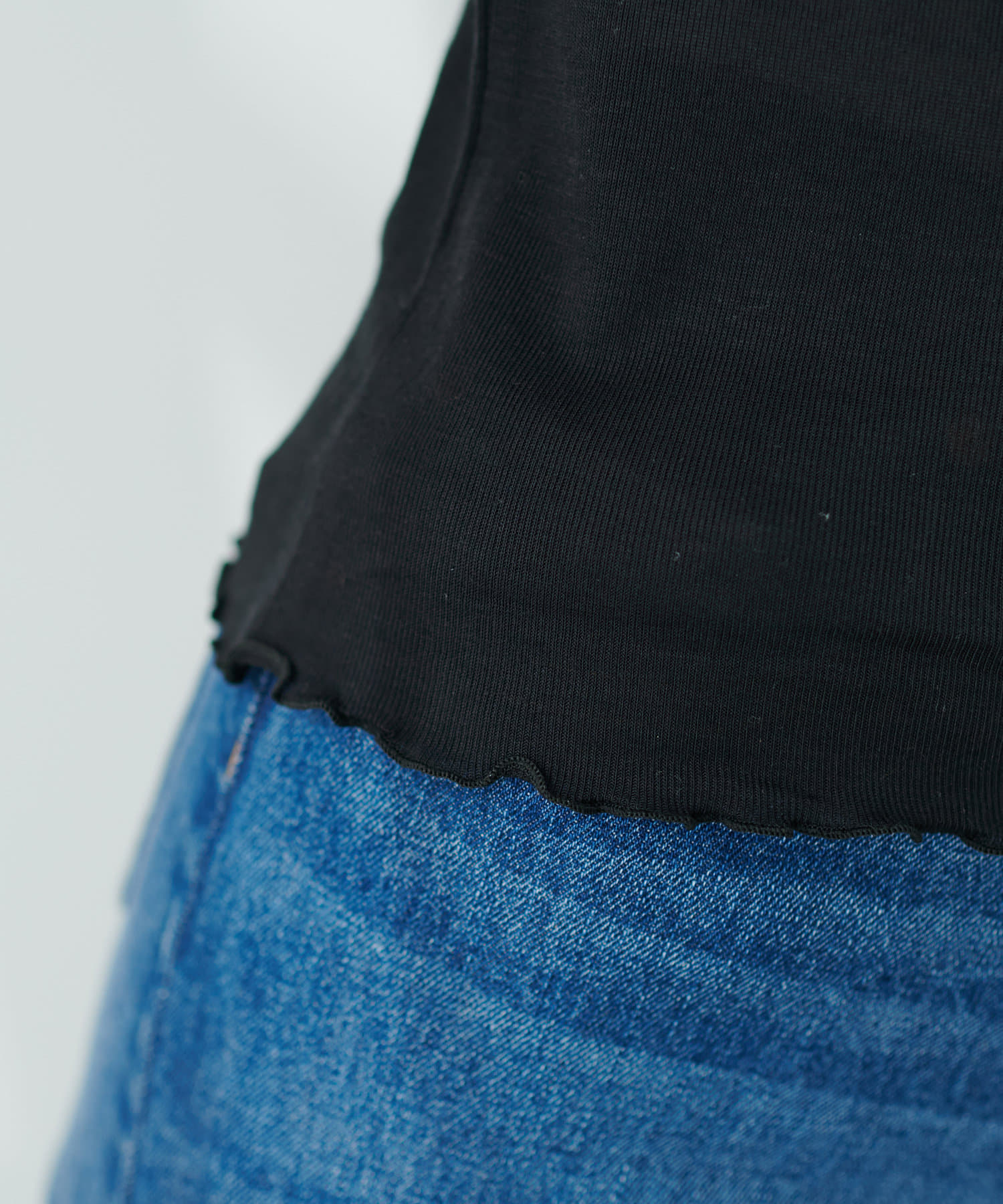 natural couture(ナチュラルクチュール) とろみ感が着心地良いトレンドアイテム！アウトメロウシアープチハイトップス