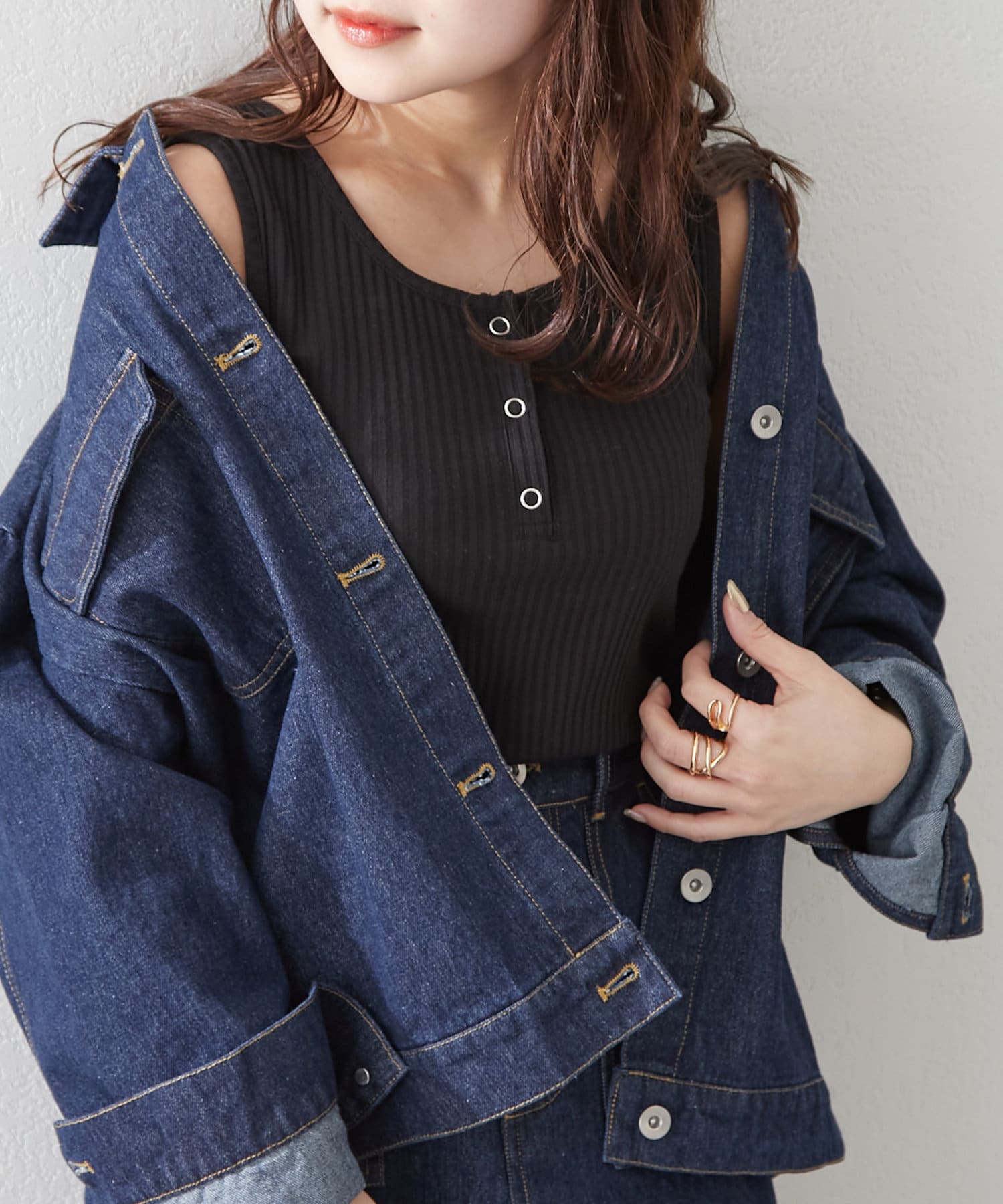 SET UP対応】カラーデニムジャケット | NICE CLAUP / OLIVE des OLIVE