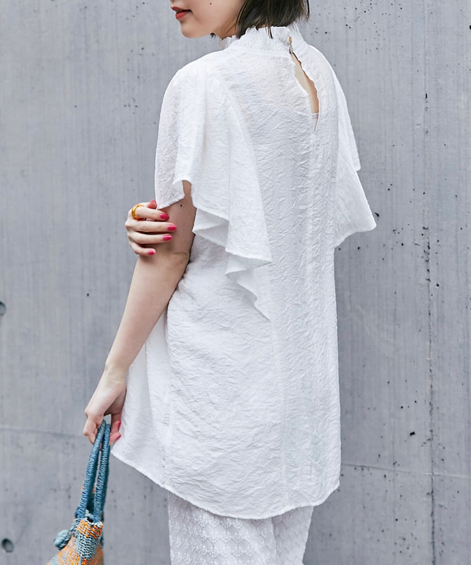 un dix cors(アンディコール) ここでしか手に入らない！【WEB限定】フリル袖ブラウス