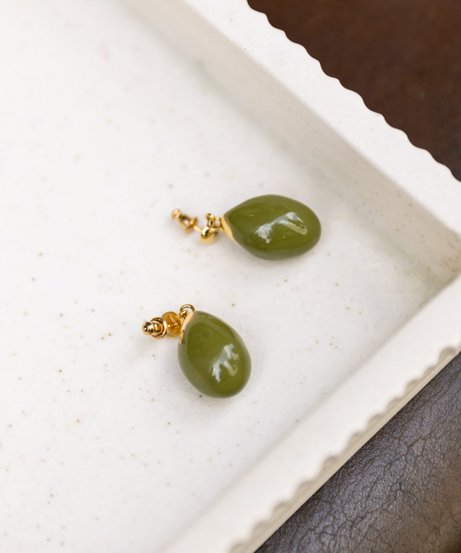 R.ALAGAN OLIVE EARRING 日本オンライン www.m-arteyculturavisual.com