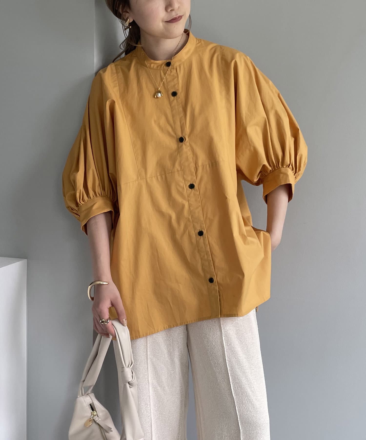 パフ5分袖ギャザーシャツ | CAPRICIEUX LE'MAGE(カプリシュレマージュ)レディース | PAL CLOSET(パルクローゼット) -  パルグループ公式ファッション通販サイト
