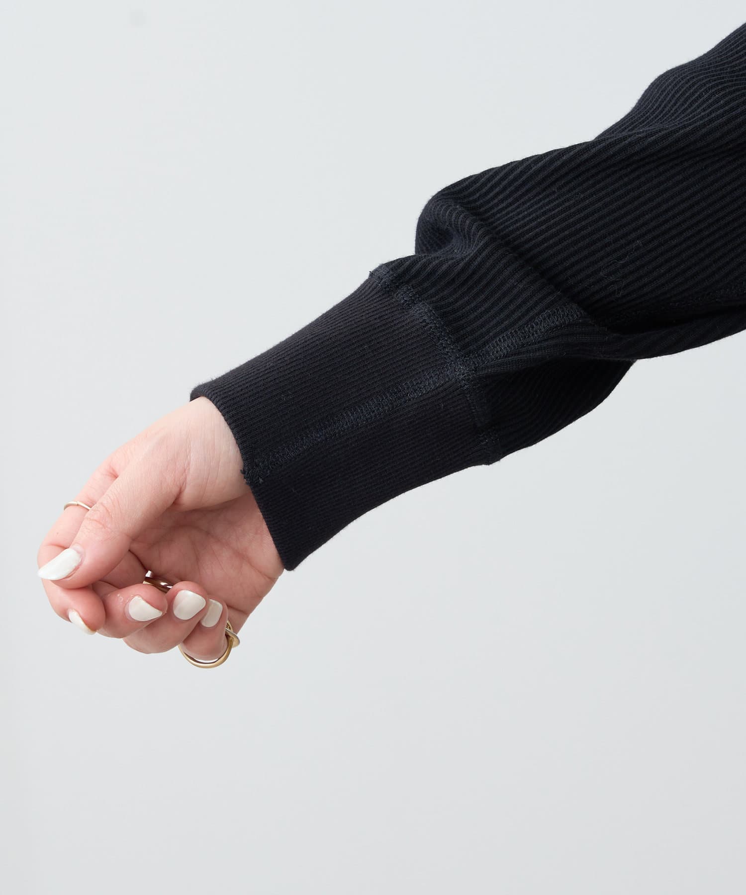 natural couture(ナチュラルクチュール) トレンド顔　テレコリブリングドットカーディガン