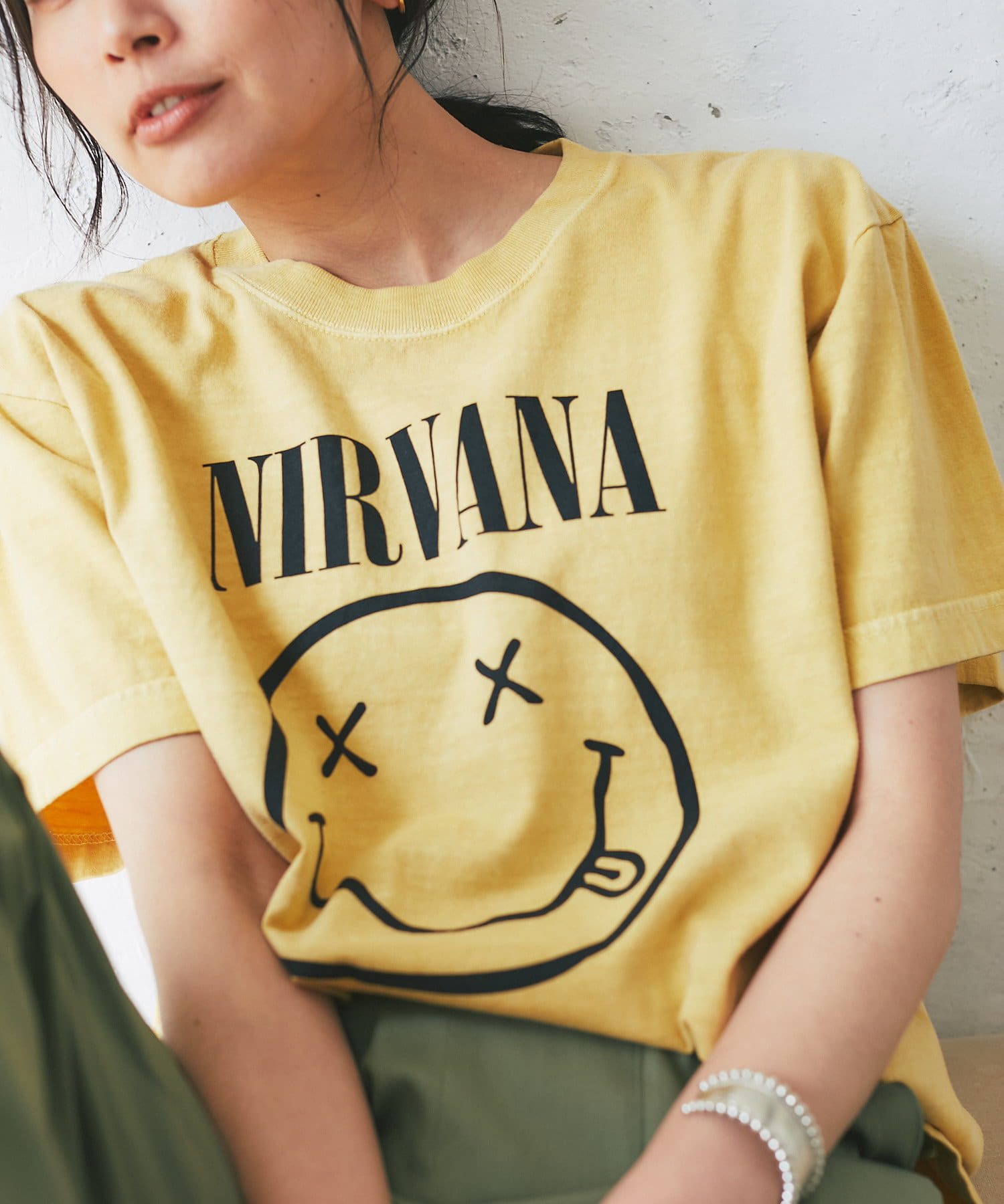 GOOD ROCK SPEED】NIRVANA SMILY Tシャツ | RIVE DROITE(リヴドロワ ...