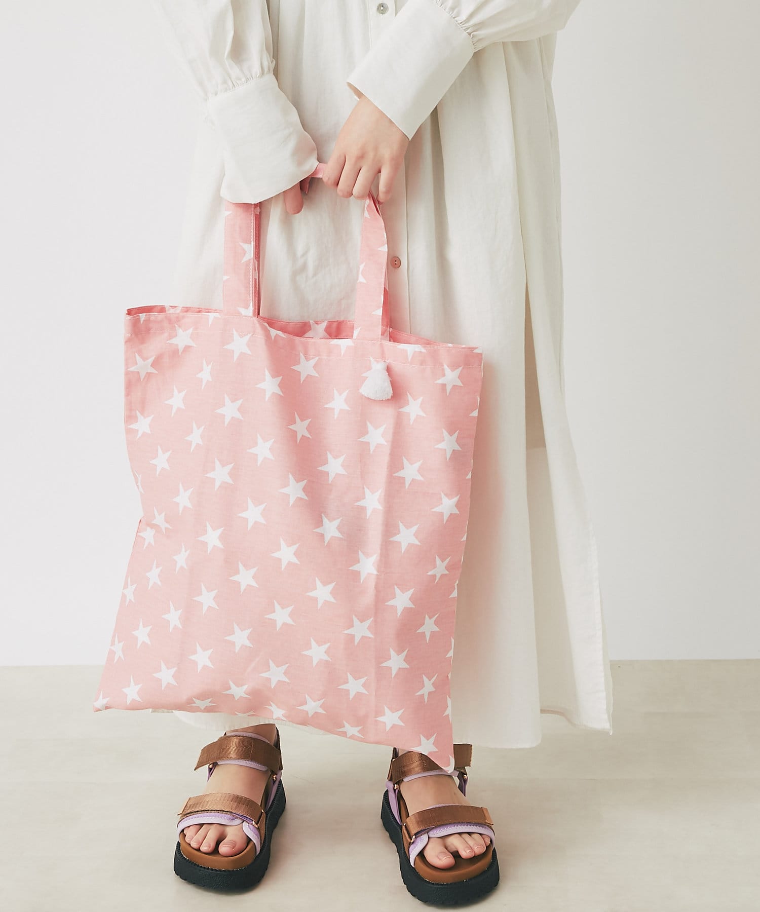 un dix cors(アンディコール) 【fatima morocco】スター柄エコバッグ