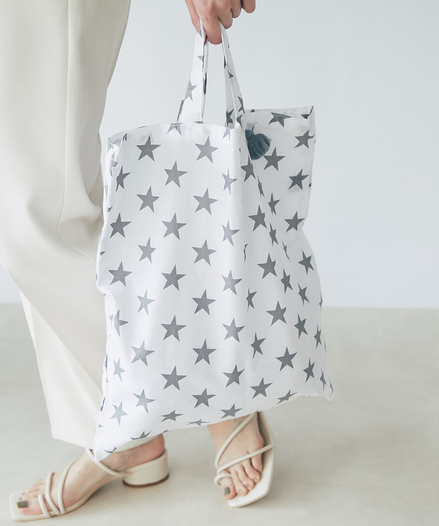 un dix cors(アンディコール) 【fatima morocco】スター柄エコバッグ