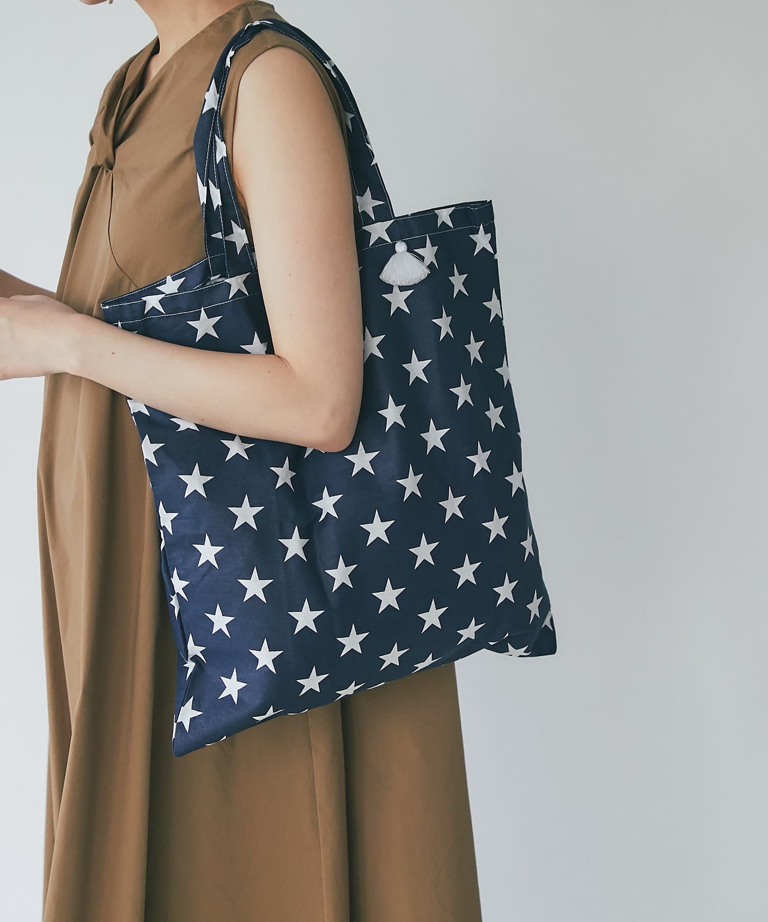 un dix cors(アンディコール) 【fatima morocco】スター柄エコバッグ