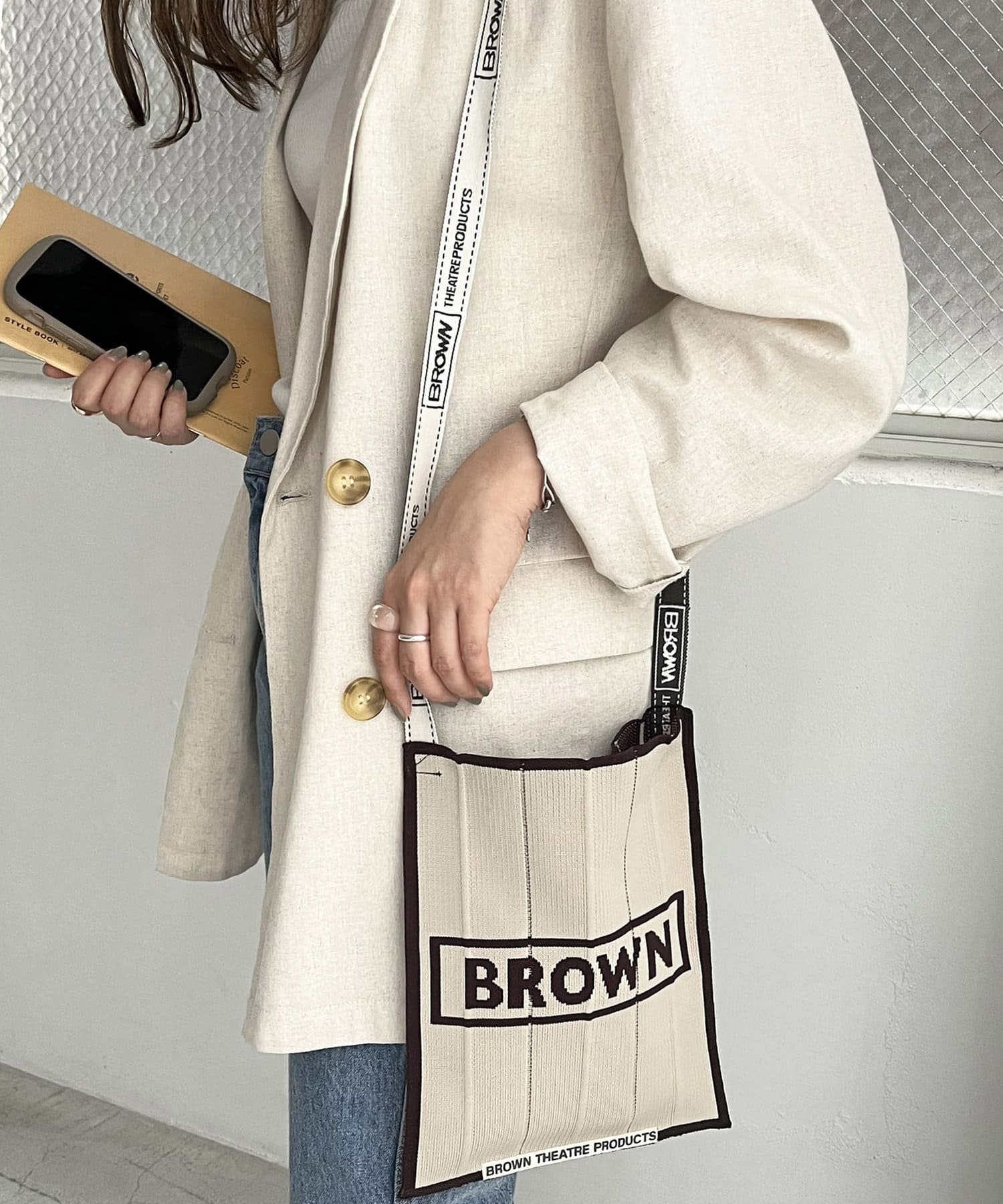 Brown Theatre Products ニットショルダーバッグs Discoat ディスコート レディース Pal Closet パルクローゼット パルグループ公式ファッション通販サイト