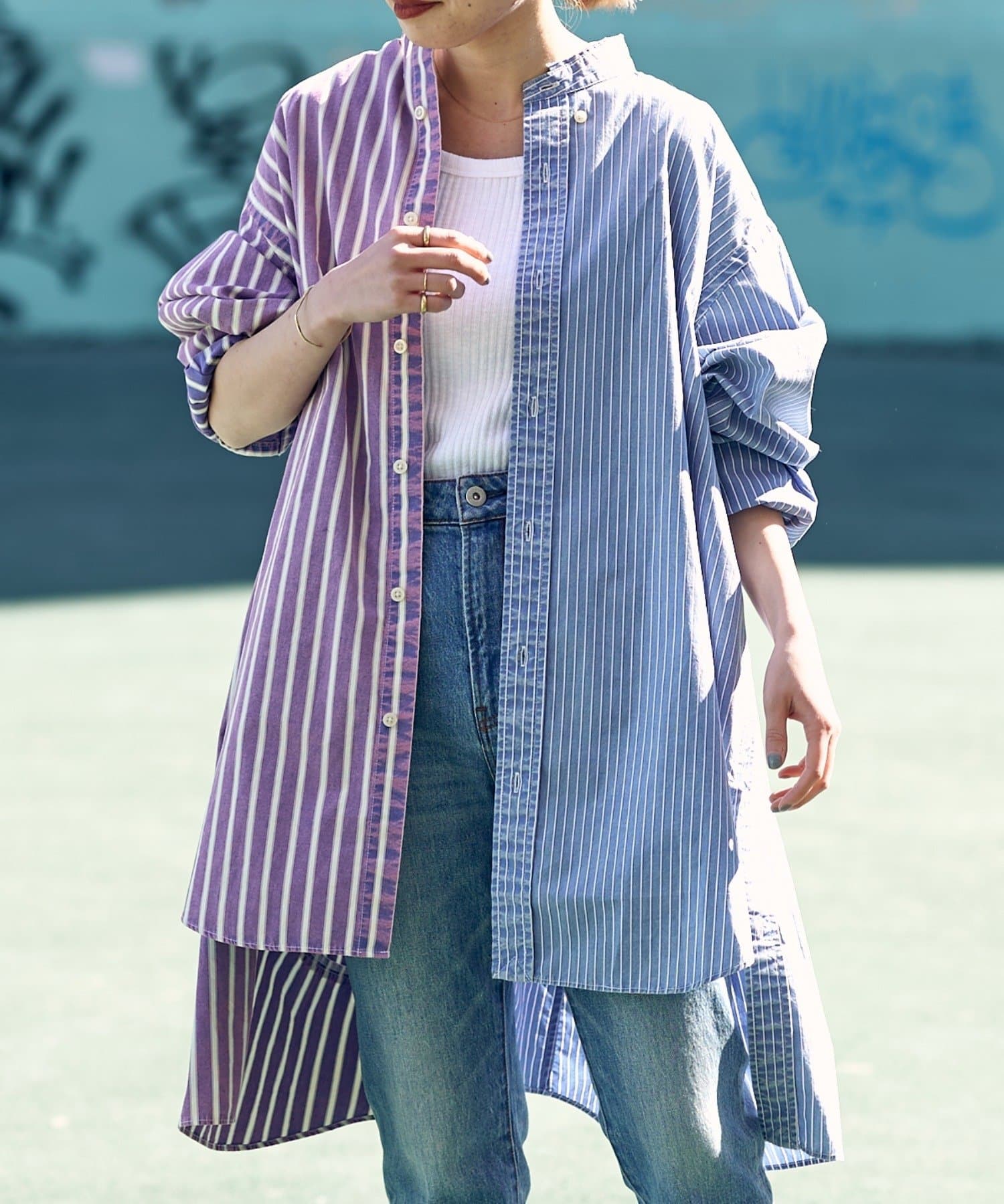 Fudge 5月号掲載 Etsinta リメイクオーバーシャツ Ciaopanic Typy チャオパニックティピー レディース Pal Closet パルクローゼット パルグループ公式ファッション通販サイト