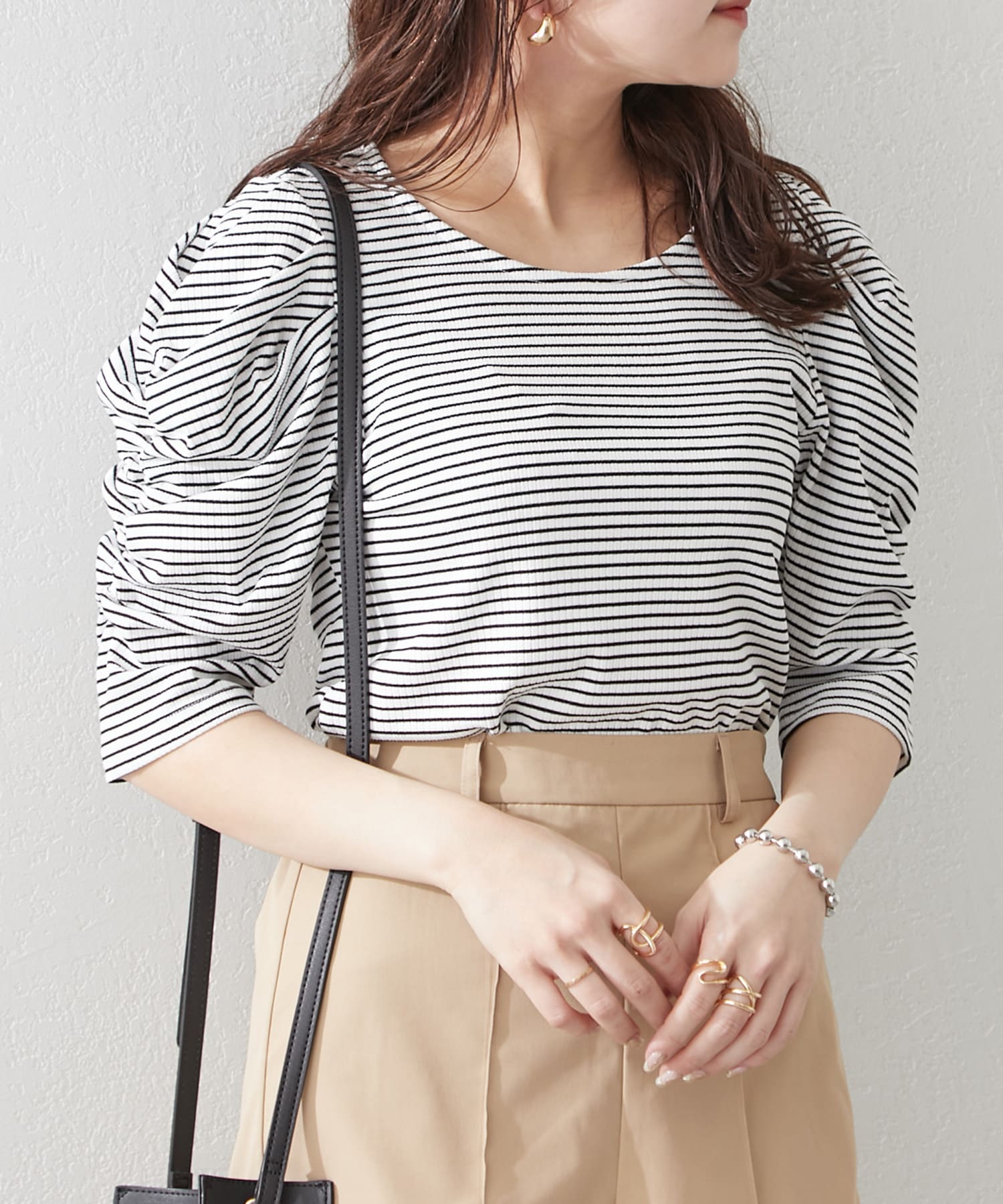 パワショルボーダートップス | NICE CLAUP / OLIVE des OLIVE OUTLET