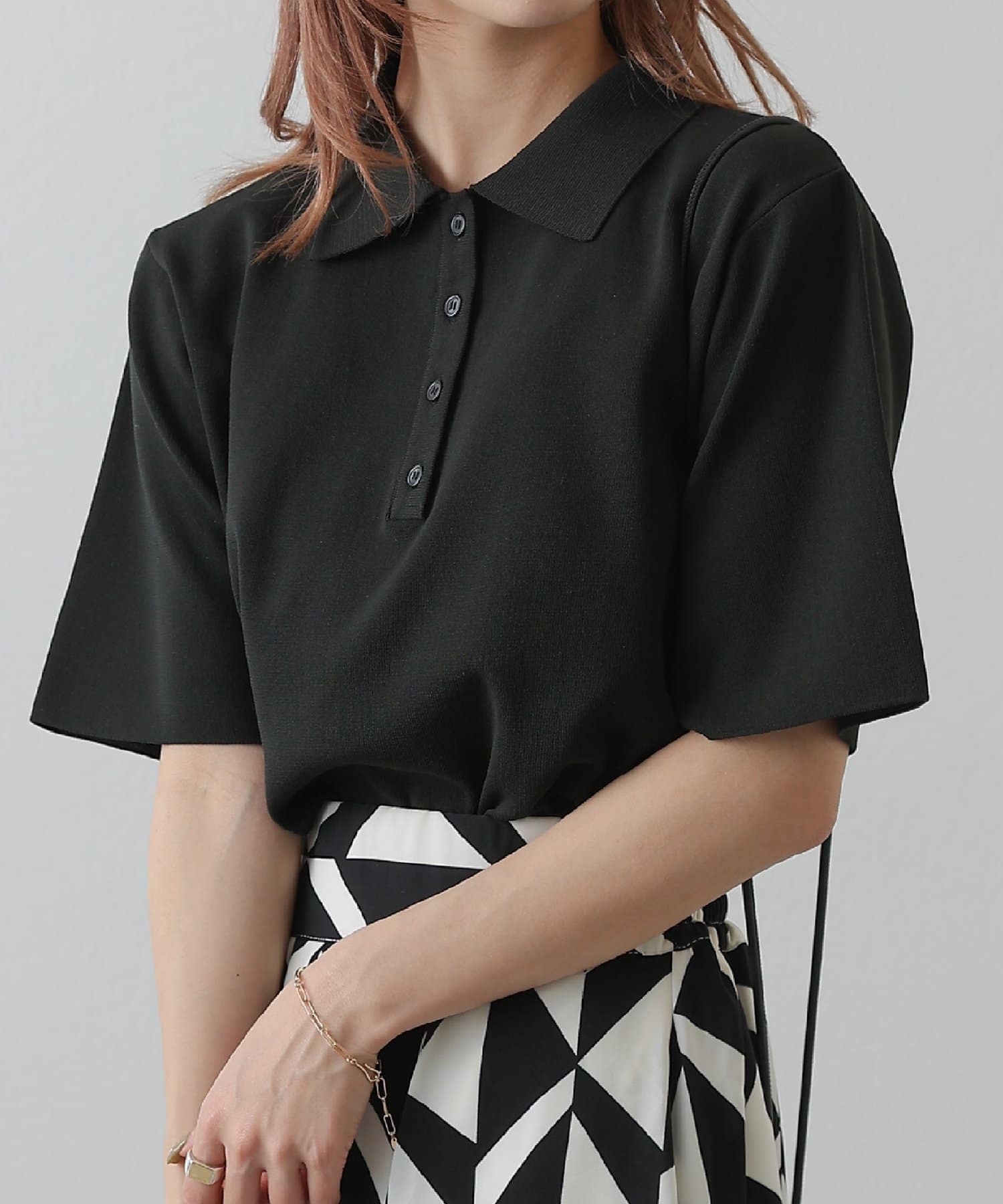 エステルヤーンニットポロシャツ Colony 2139 コロニー トゥーワンスリーナイン レディース Pal Closet パルクローゼット パルグループ公式ファッション通販サイト