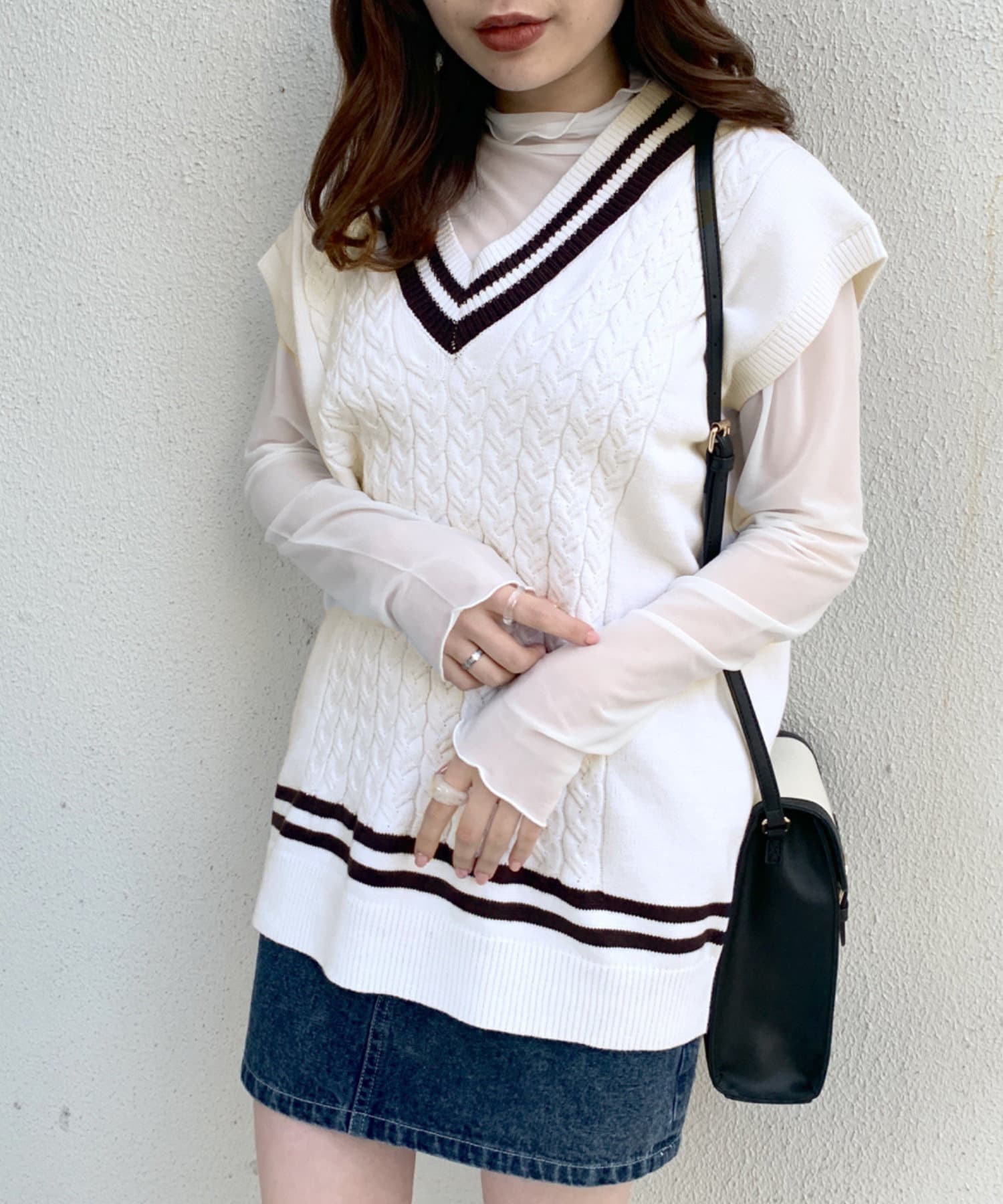 ライン入りベスト Olive Des Olive オリーブ デ オリーブ レディース Pal Closet パルクローゼット パルグループ公式ファッション通販サイト