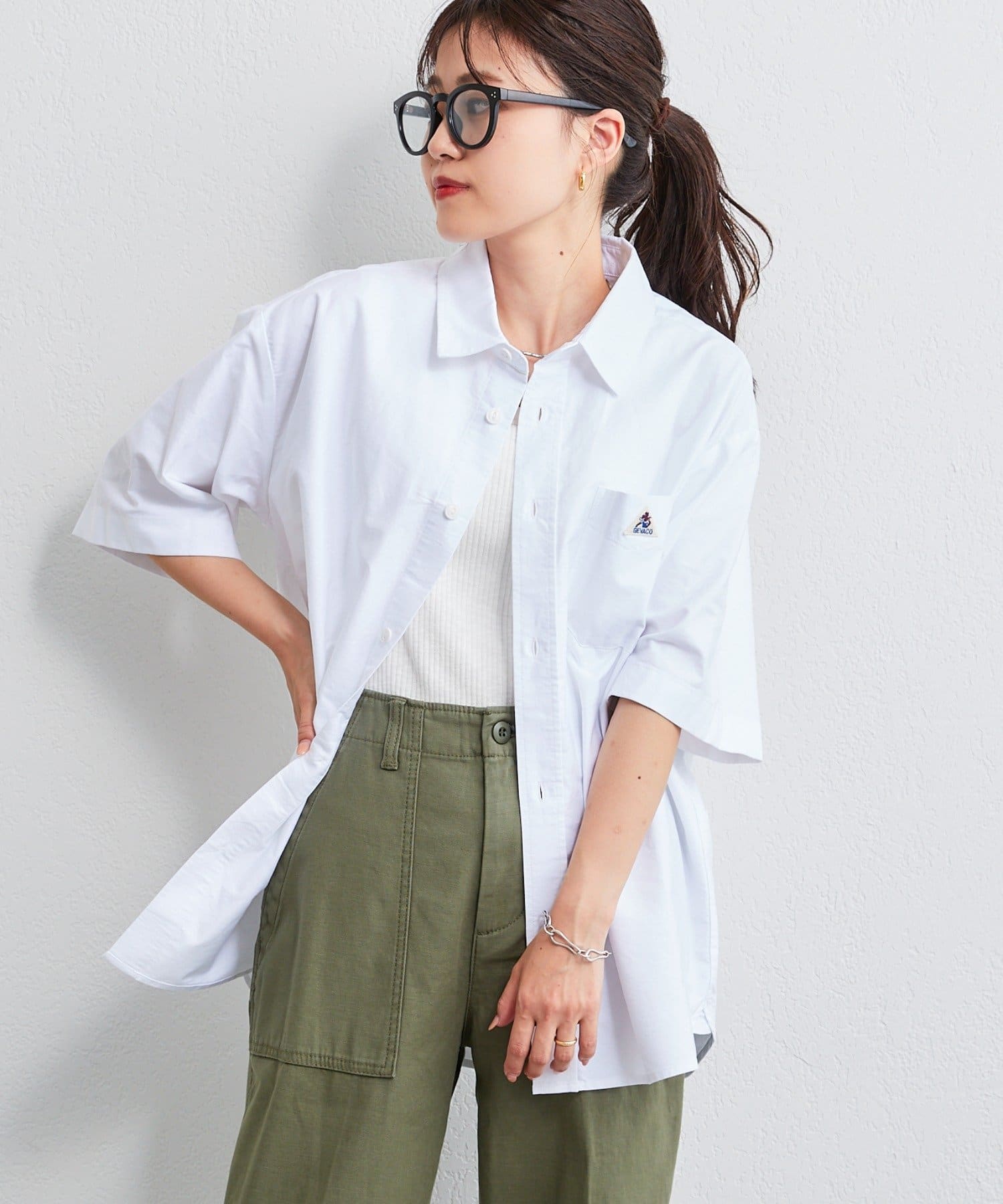 Gevaco ゲバコ オックス半袖シャツ Ciaopanic Typy チャオパニックティピー レディース Pal Closet パルクローゼット パルグループ公式ファッション通販サイト