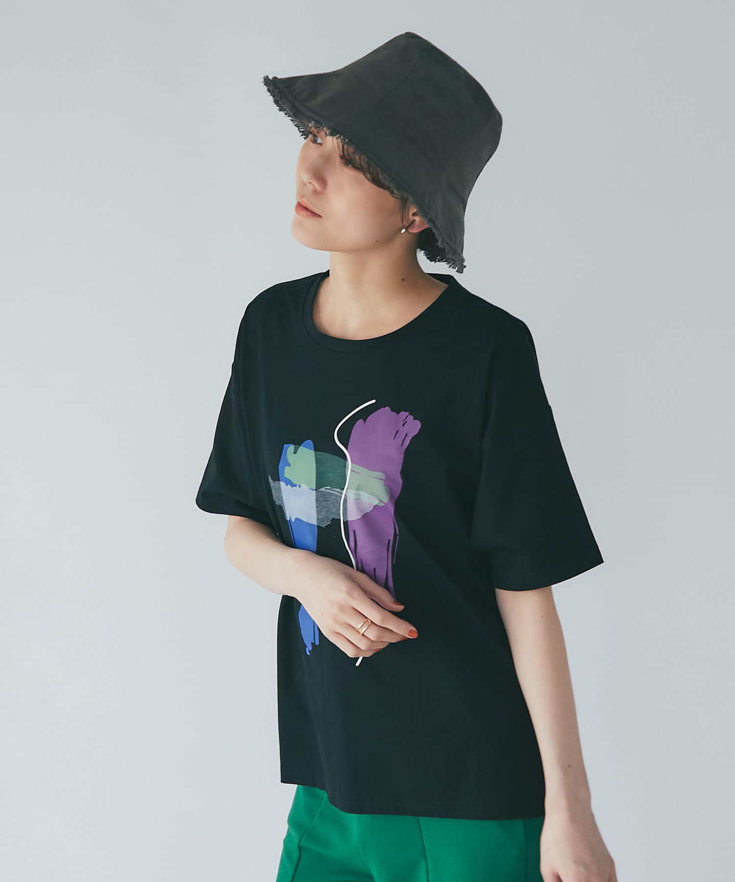 ジディー バケットハット 帽子 デニムハット フリンジ ブランド ブルー Ziddy お得なキャンペーンを実施中