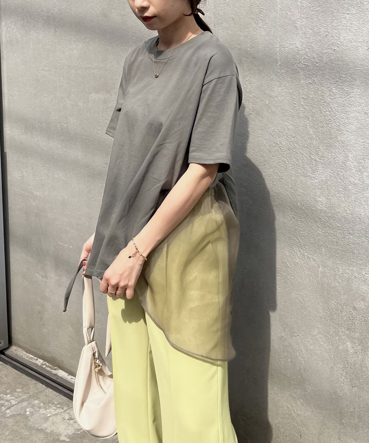 異素材パネルtシャツ Capricieux Le Mage カプリシュレマージュ レディース Pal Closet パルクローゼット パルグループ公式ファッション通販サイト