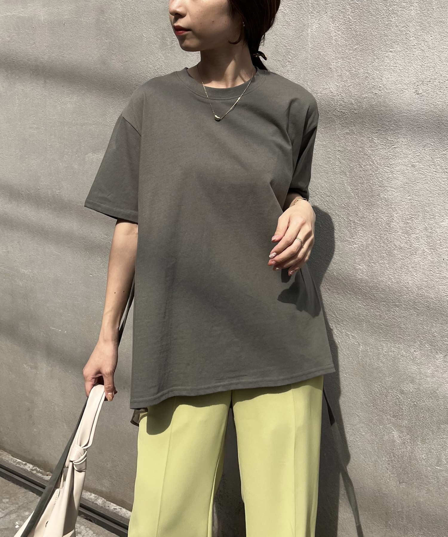 異素材パネルtシャツ Capricieux Le Mage カプリシュレマージュ レディース Pal Closet パルクローゼット パルグループ公式ファッション通販サイト